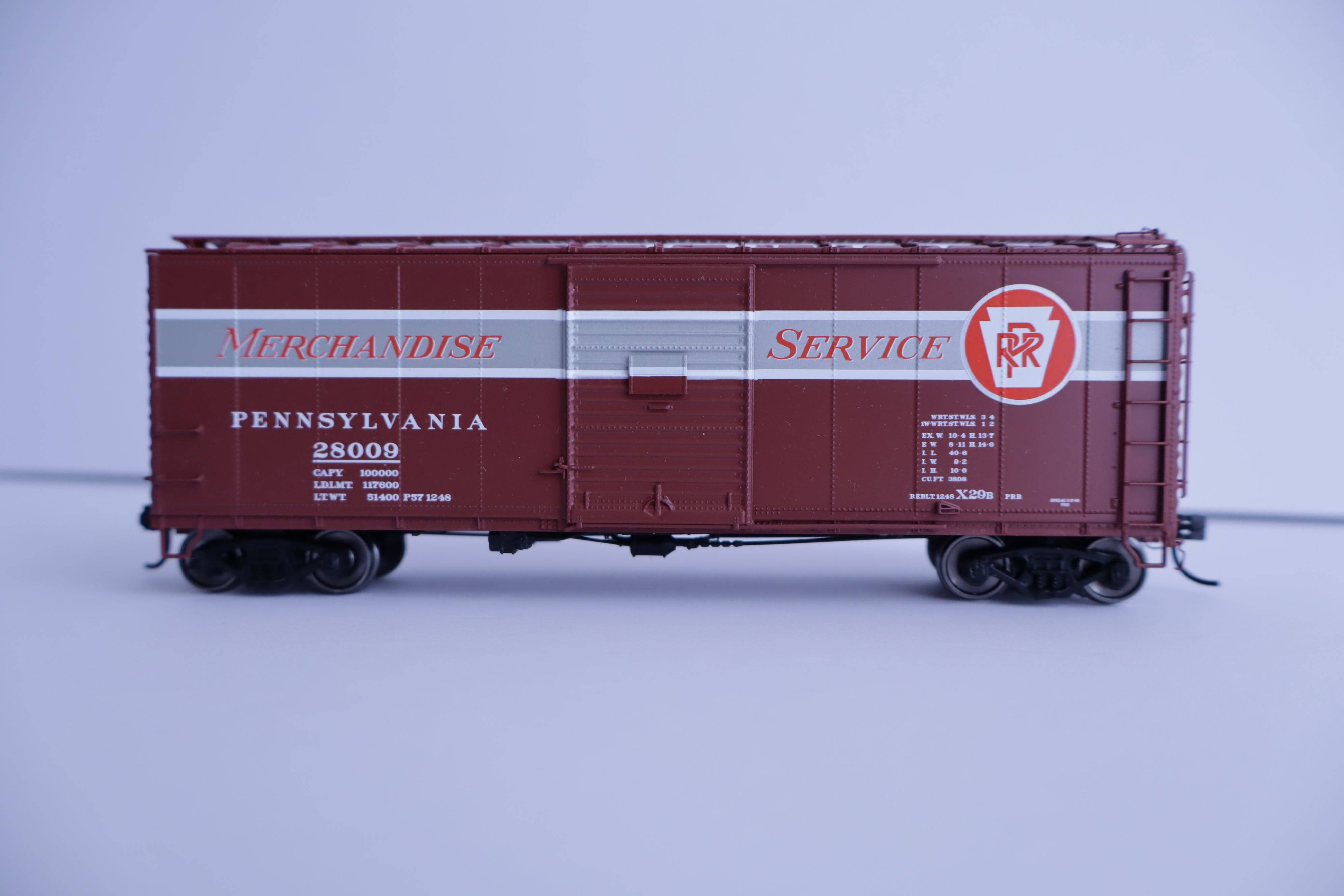 Walthers HO 920-102320 - Proto - 40' X29B Boxcar "Pennsylvania" #31000 (Merchandise Service, With Stiffeners)