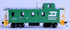 Bachmann HO 14005 - Slanted Offset Cupola Caboose "Burlington Northern" #10420