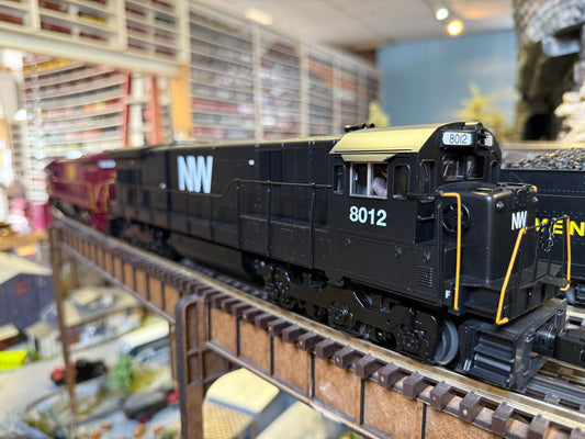 MTH 30-21270-1 - RailKing - C30-7 Diesel Engine "Norfolk & Western" #8012 w/ PS3 (Black) - Custom Run for MrMuffin'sTrains