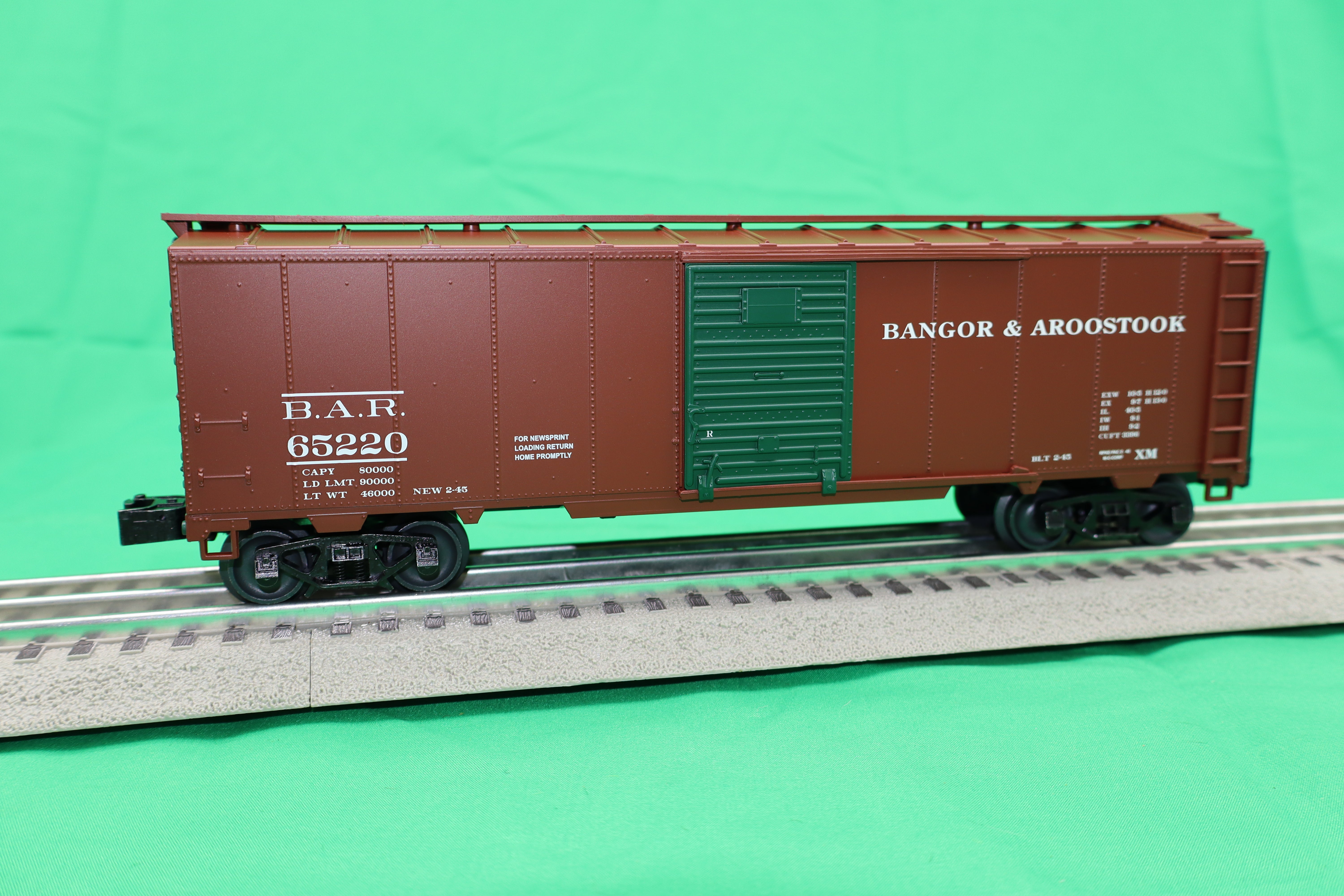 Lionel 2442261 - Steel Side Box Car "Bangor & Aroostook" #65220