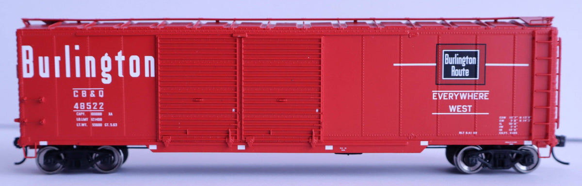 Walthers HO 920-101675 - Proto - 50' AAR Double-Door Boxcar "Chicago, Burlington & Quincy" #48596