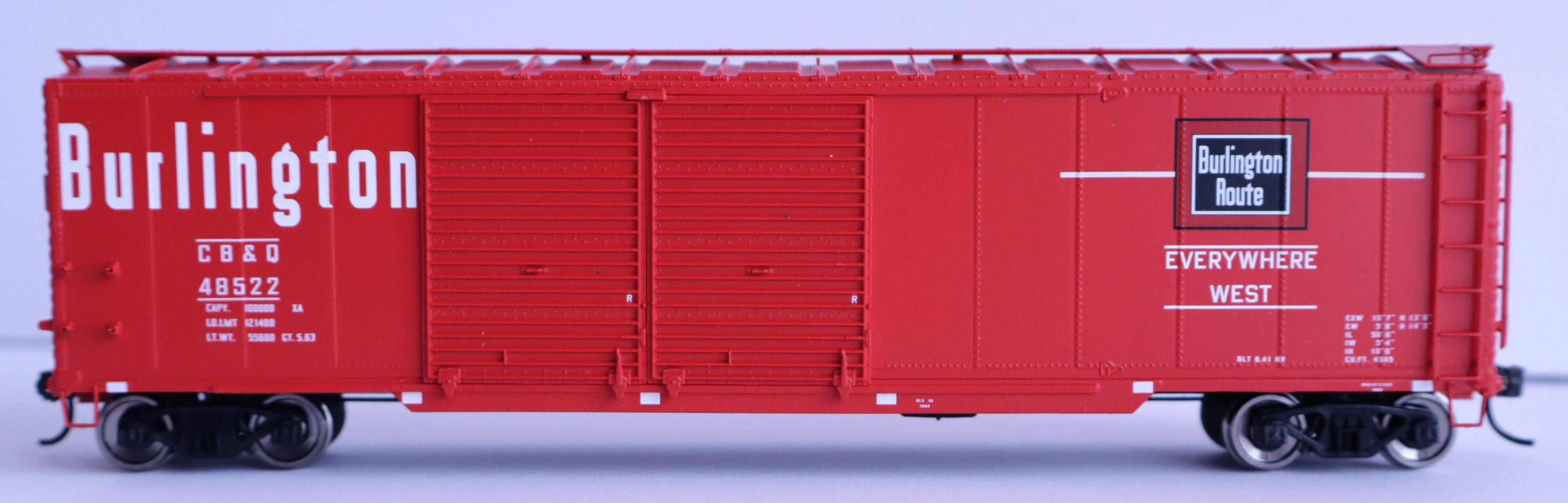 Walthers HO 920-101673 - Proto - 50' AAR Double-Door Boxcar "Chicago, Burlington & Quincy" #48522