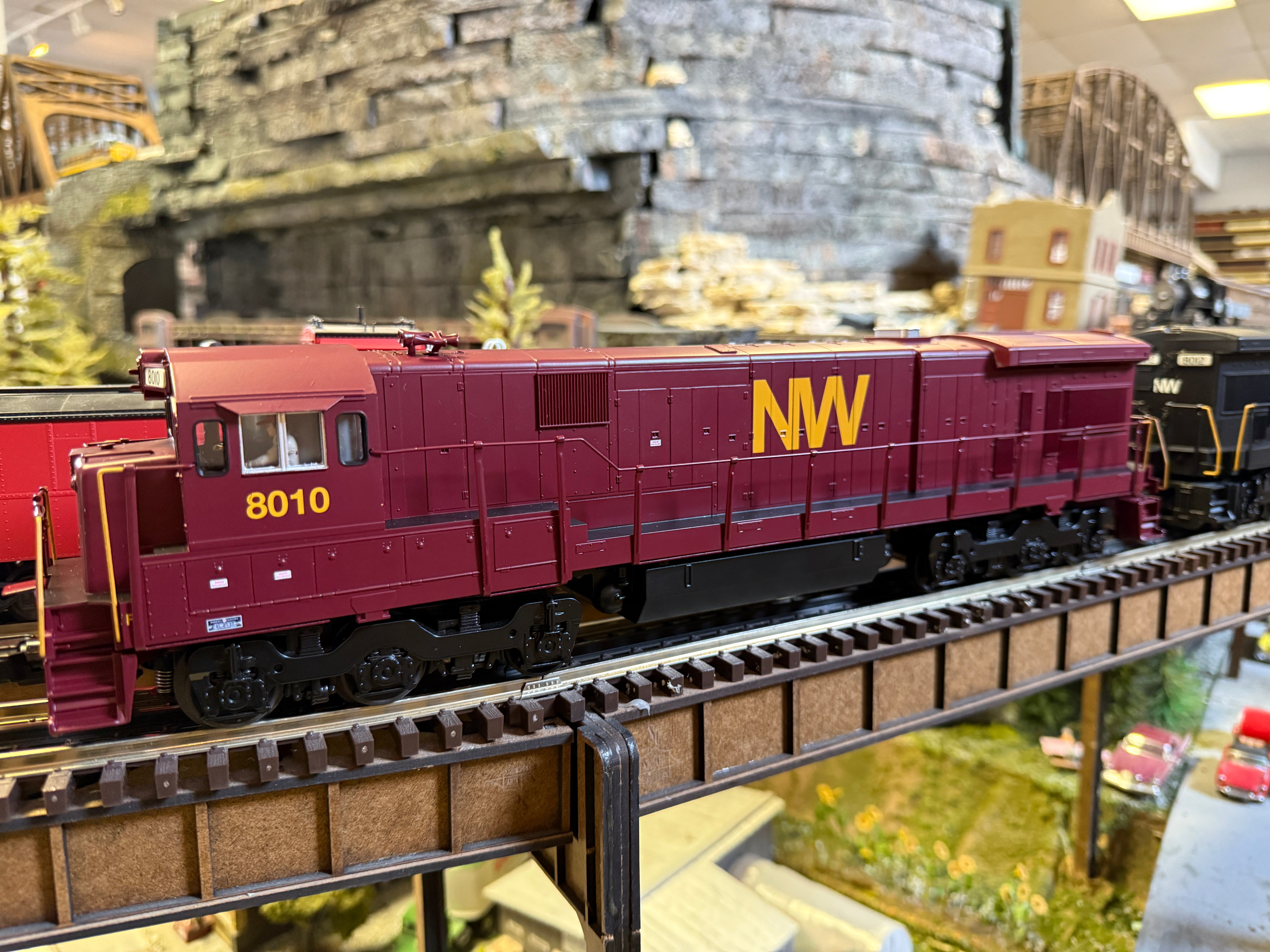 MTH 30-21269-1 C30-7 Diesel Engine "Norfolk & Western" #8010 w/ PS3 (Tuscan) - Custom Run for MrMuffin'sTrains