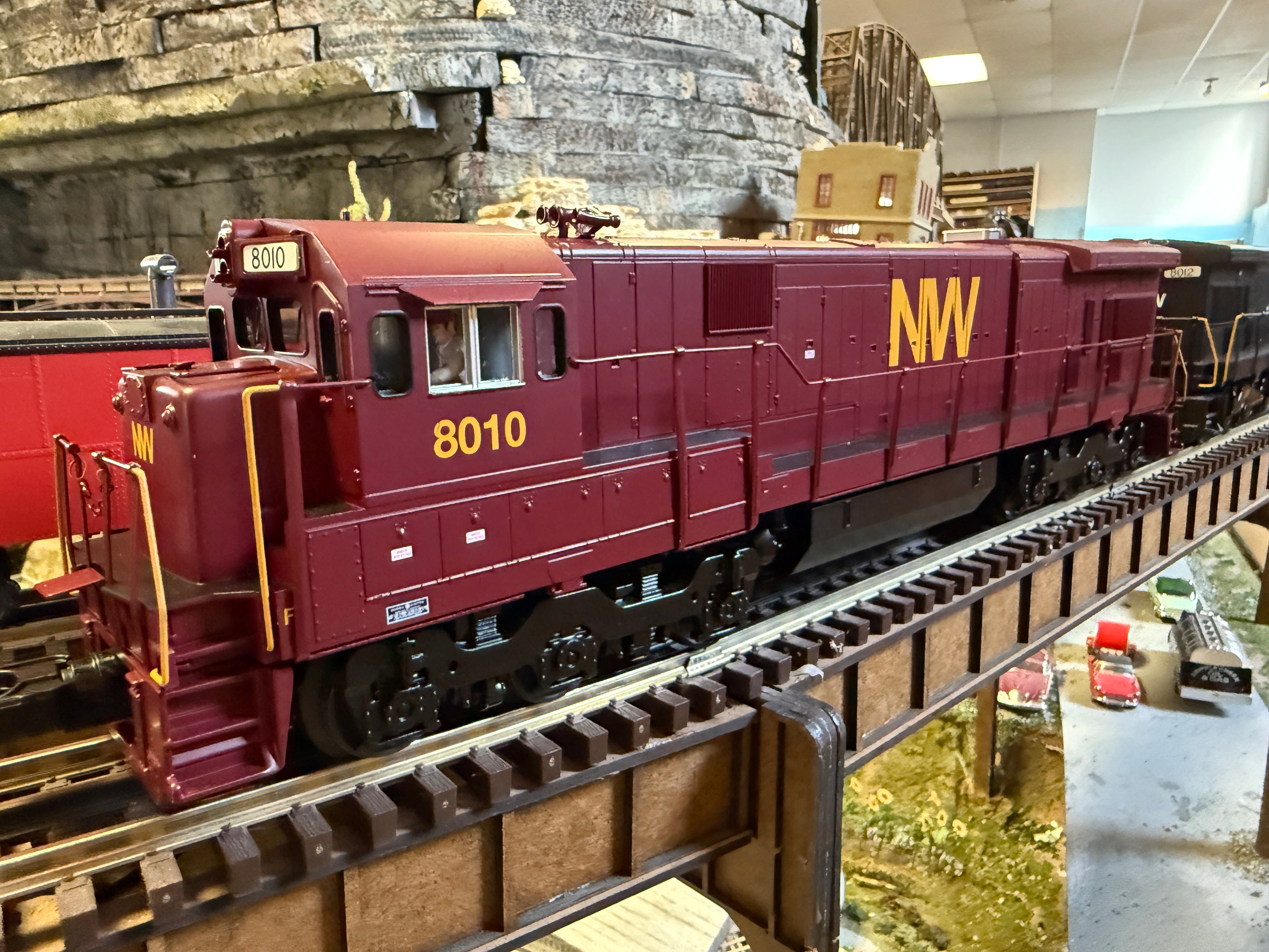 MTH 30-21269-1 C30-7 Diesel Engine "Norfolk & Western" #8010 w/ PS3 (Tuscan) - Custom Run for MrMuffin'sTrains