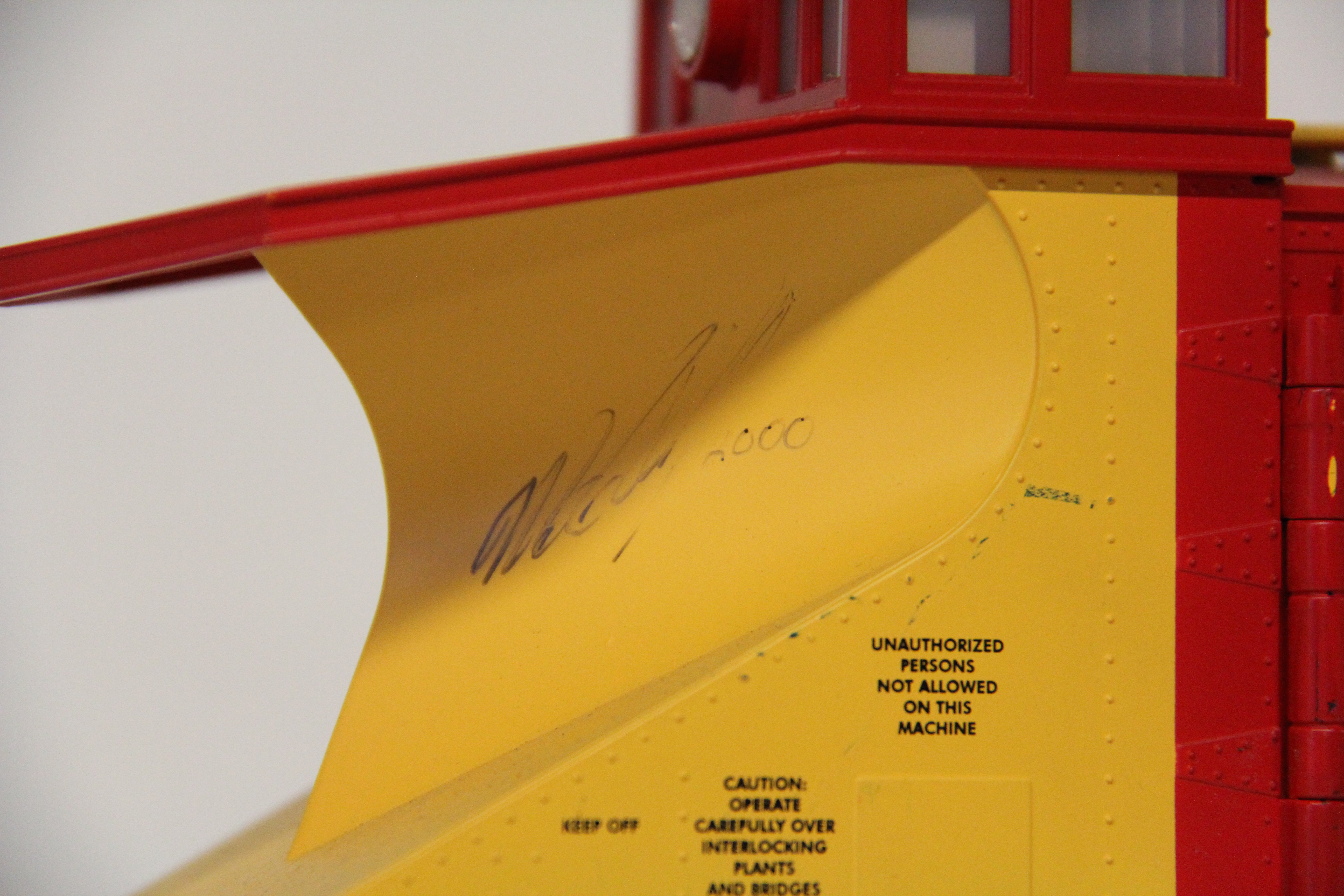 MTH Custom Florida East Coast Snow Plow with Mike Wolf Autograph #21019-Second hand-M6194