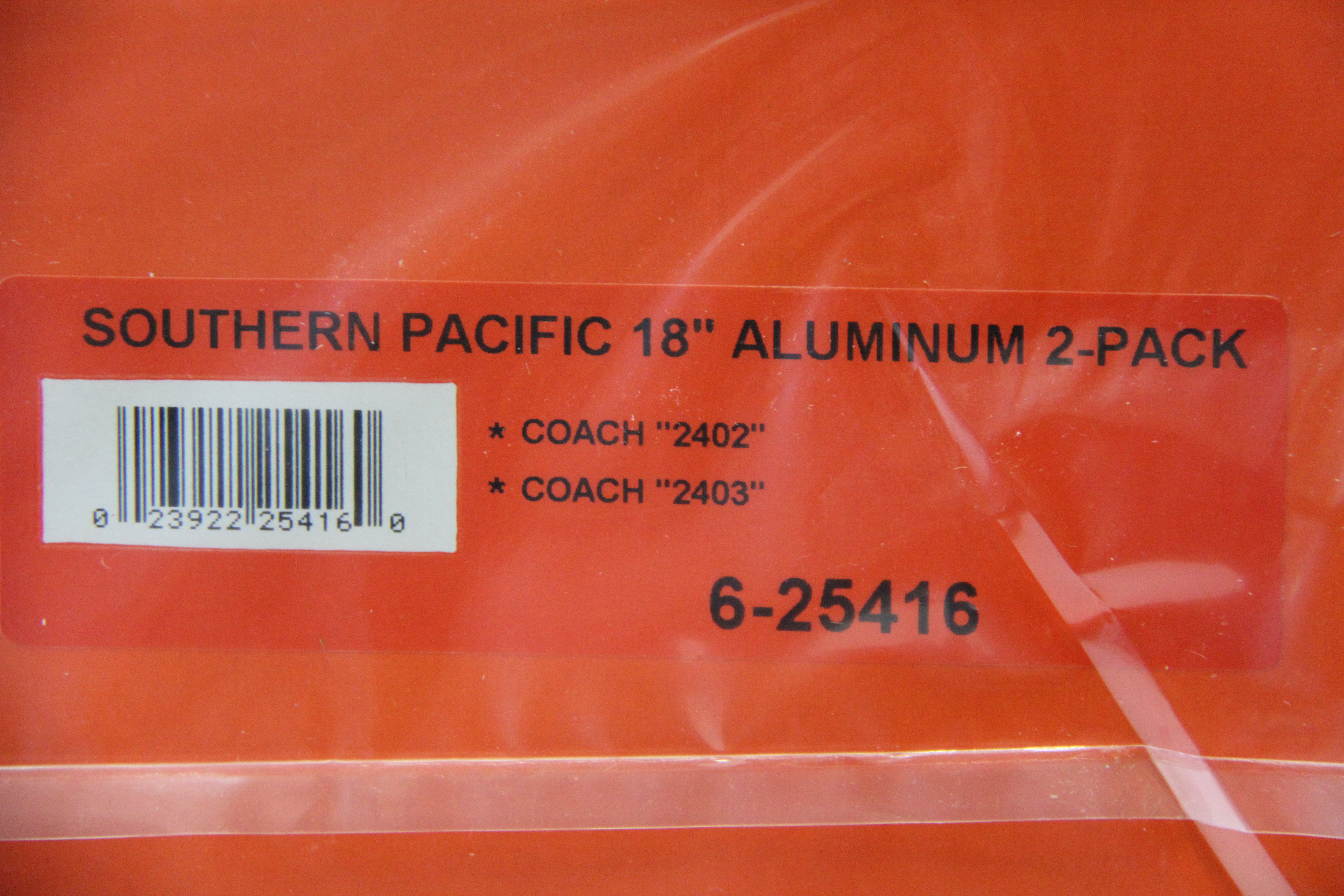 Lionel 6-25416 Southern Pacific 18" Aluminum 2-Pack-Second hand-M3865