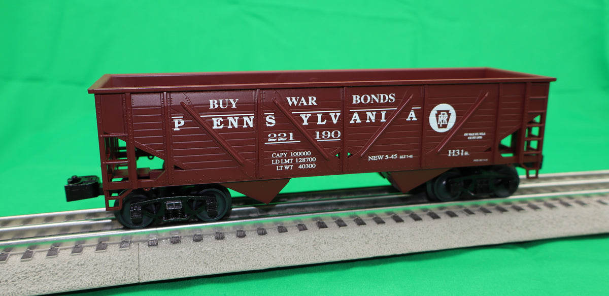 Lionel 2442100 - Composite 2-Bay Hopper "Pennsylvania" (3-Car) Set #1 - MrMuffin'sTrains