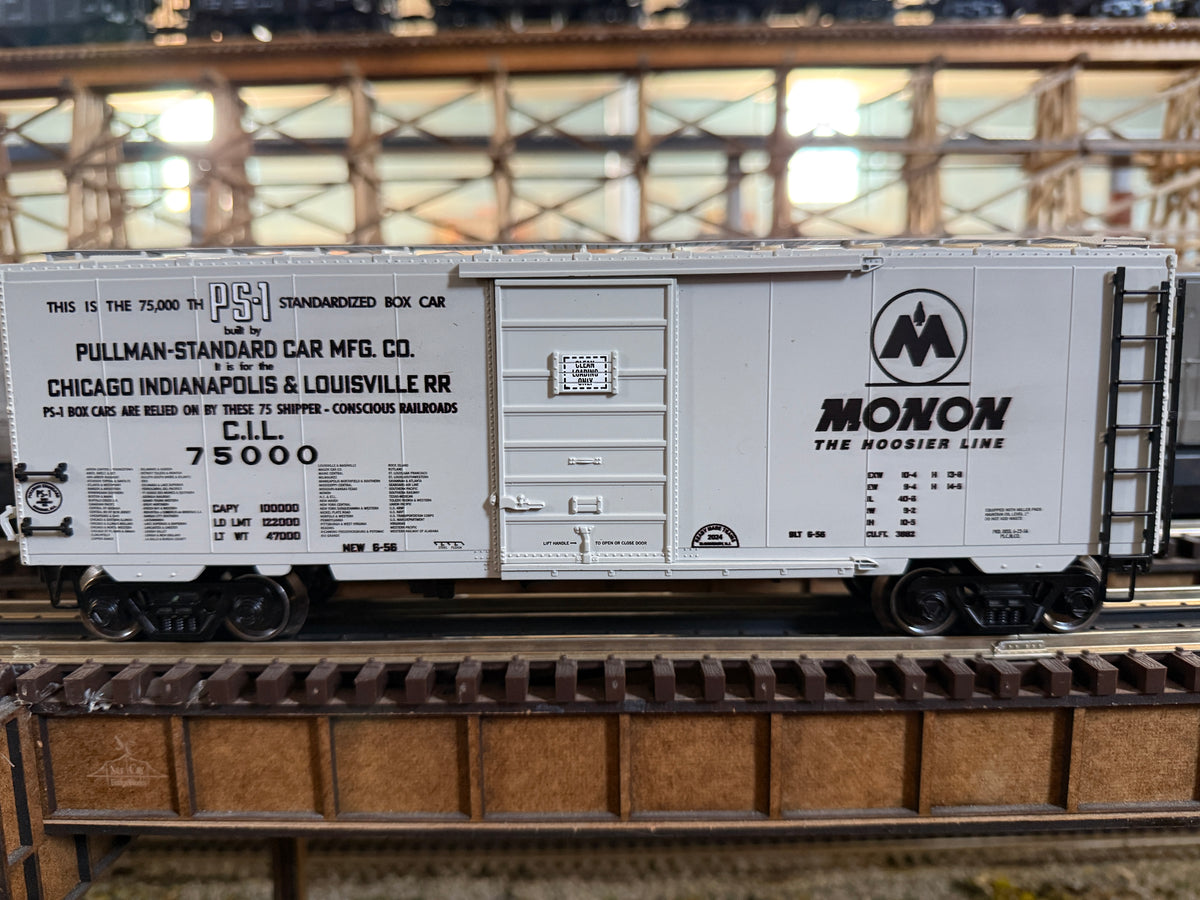 Ready Made Trains RMT-96460-2 - 40' PS-1 Box Car "Monon" #75000 - Custom Run for MrMuffin'sTrains - MrMuffin'sTrains
