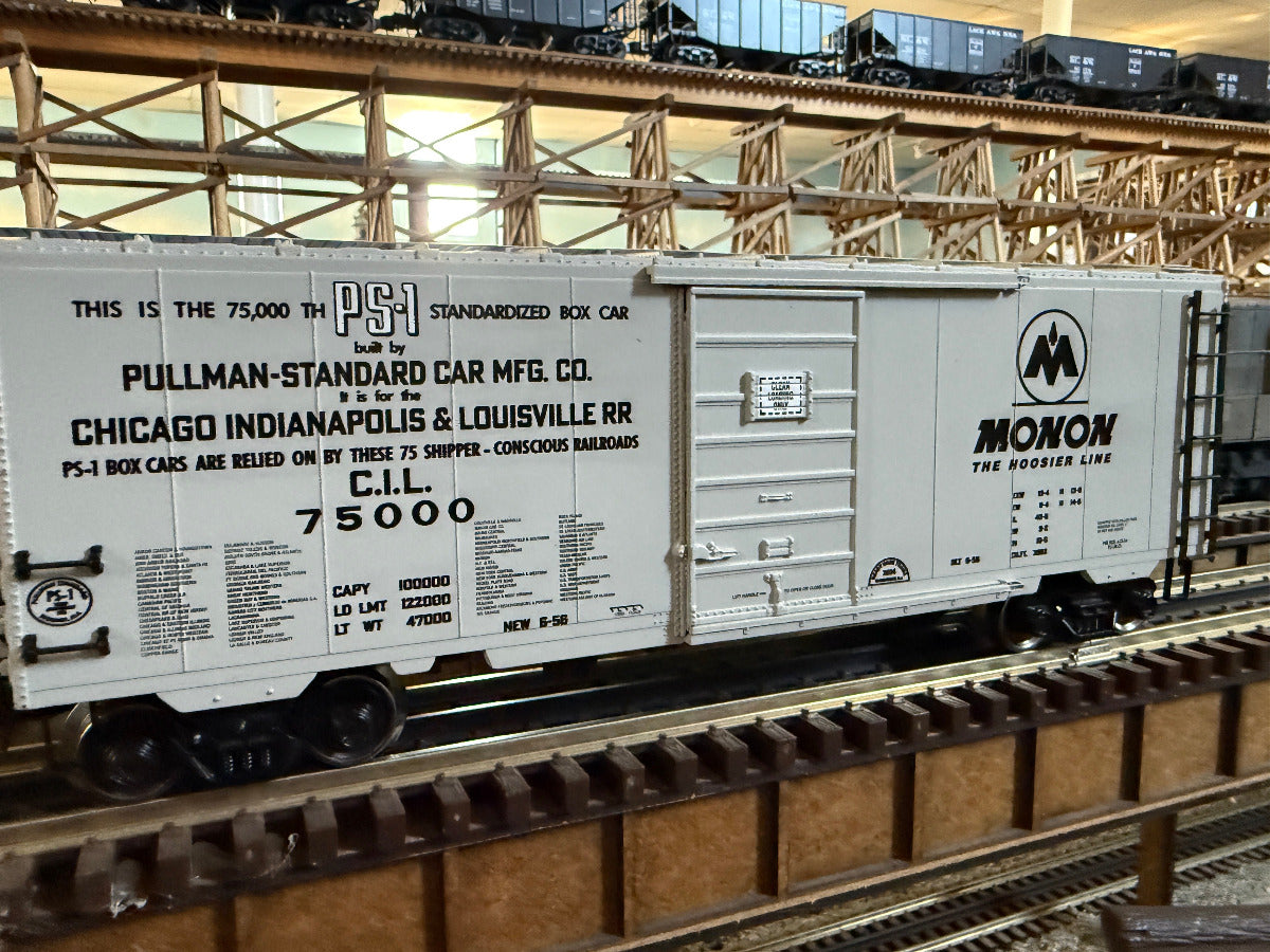 Ready Made Trains RMT-96460-2 - 40' PS-1 Box Car "Monon" #75000 - Custom Run for MrMuffin'sTrains - MrMuffin'sTrains