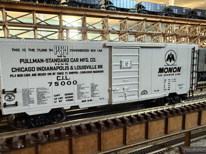 Ready Made Trains RMT-96460-2 - 40' PS-1 Box Car "Monon" #75000 - Custom Run for MrMuffin'sTrains - MrMuffin'sTrains