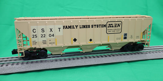 Lionel 2442150 - PS-2CD Covered Hopper "CSX" (3-Car) Family Lines - MrMuffin'sTrains