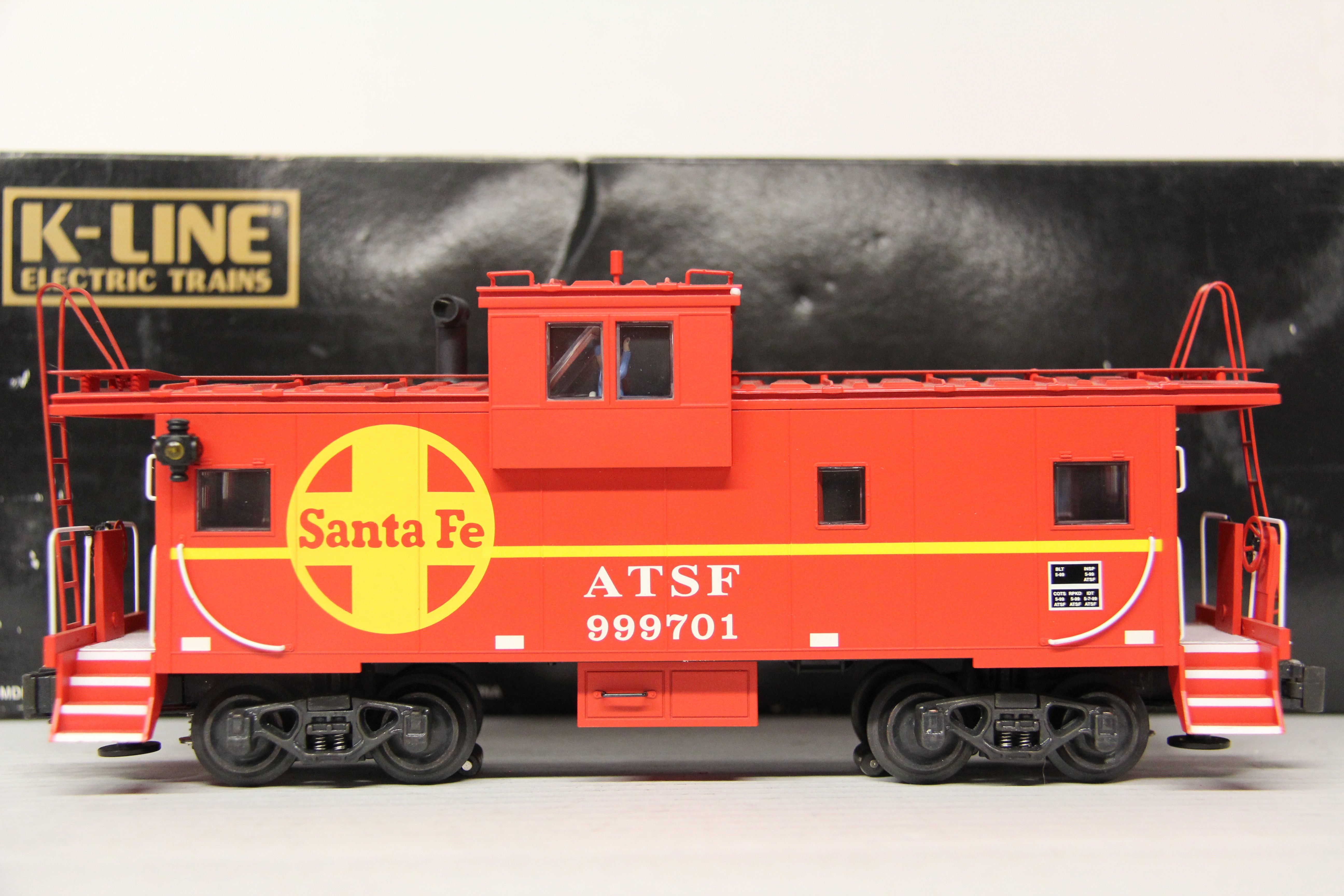 K Line K613-1052 ATSF Classic Extended Vision Caboose #999701-Second hand-M6198