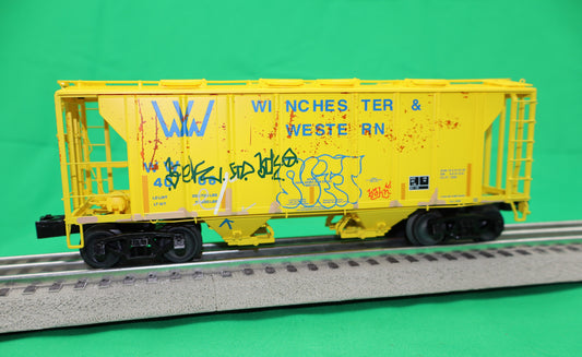 Lionel 2426671 - PS-2 Covered Hopper Car "Winchester & Western" #4013 (Rusty but Trusty) - MrMuffin'sTrains