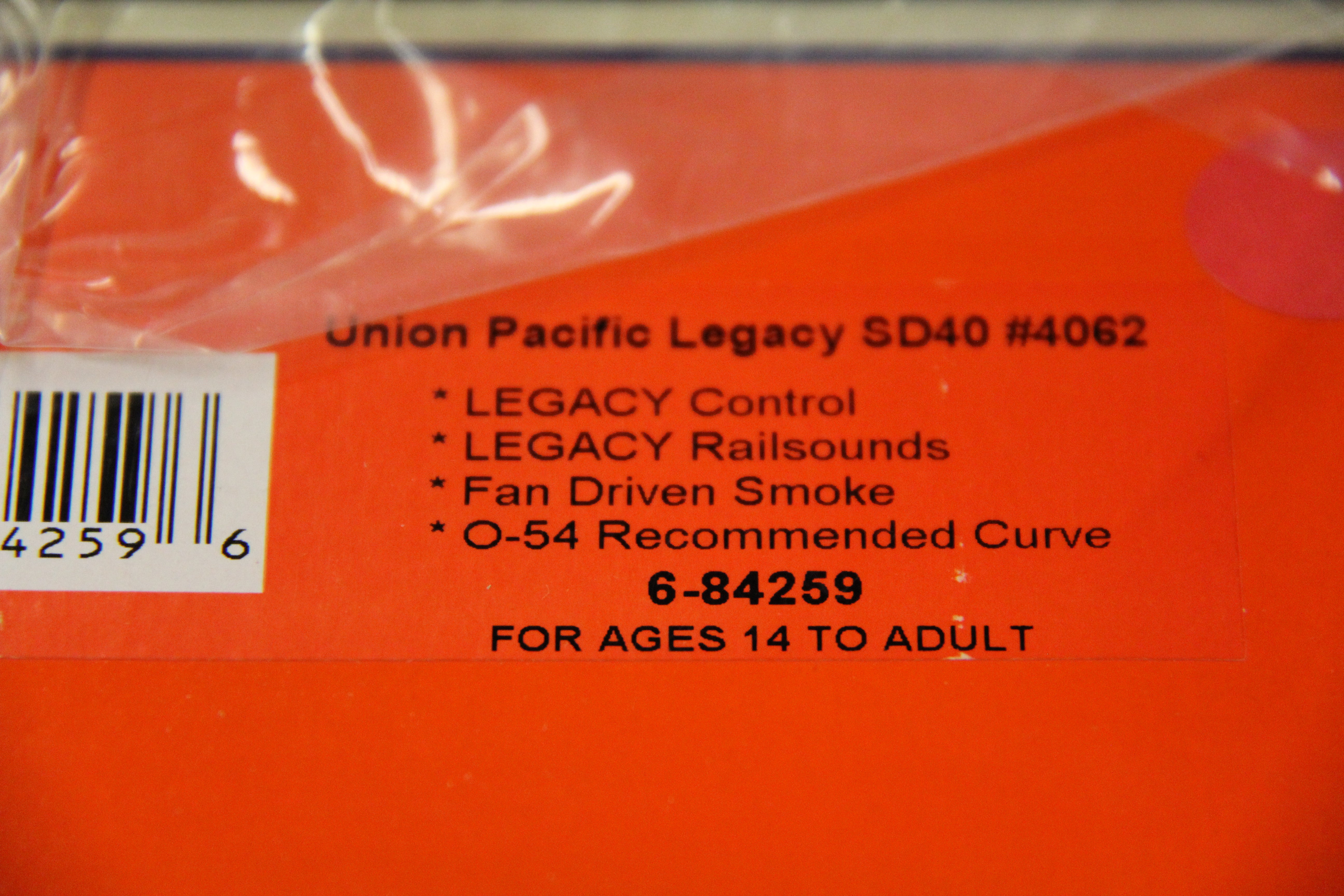 Lionel 6-84259 Union Pacific Legacy SD40 #4062-Second hand-M3878