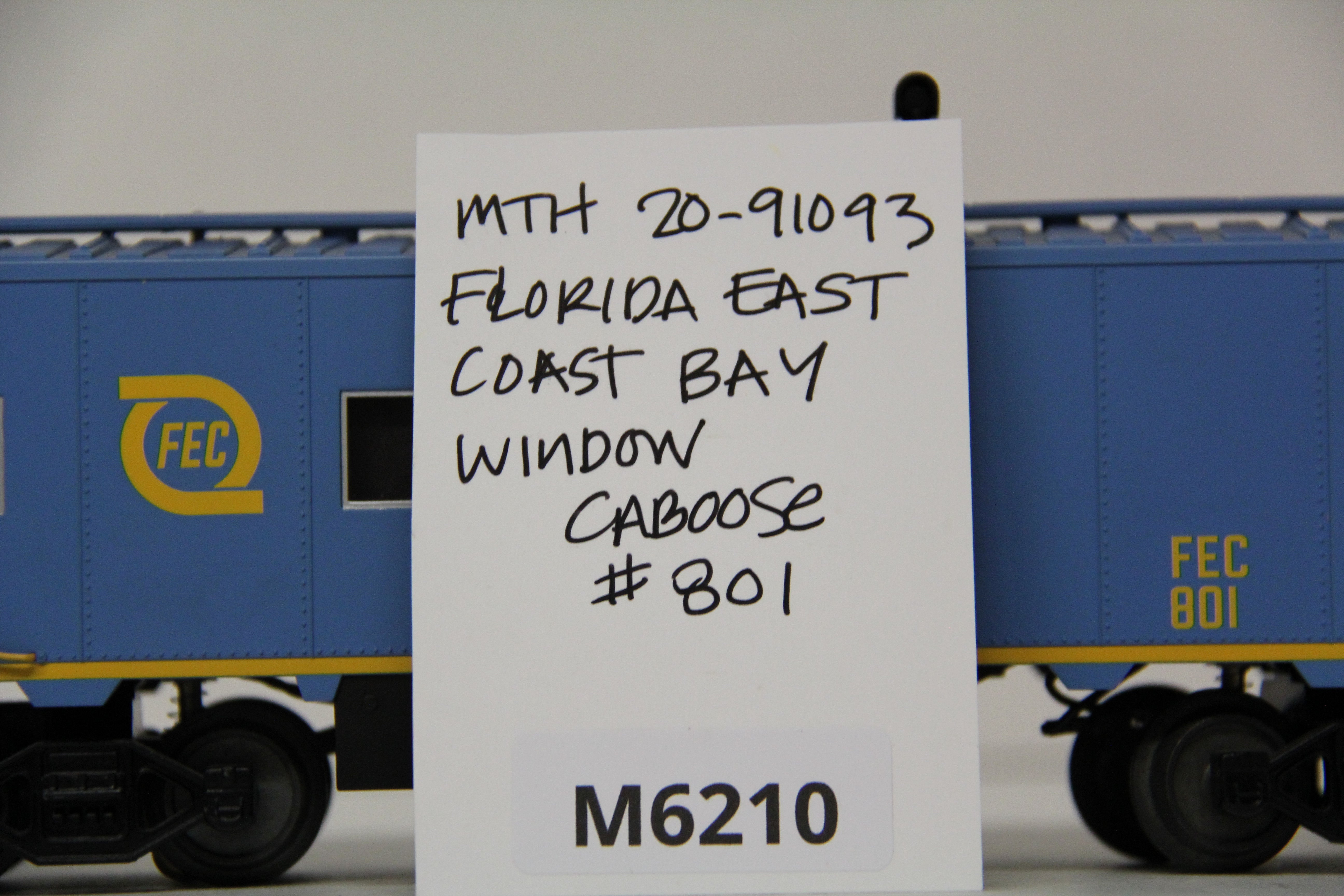 MTH 20-91093 Florida East Coast Bay Window Caboose #801-Second hand-M6210