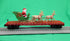 MTH 30-76917 - Flat Car "Christmas" #122524 w/ LED Lights, Santa Sleigh & Reindeer (Red)