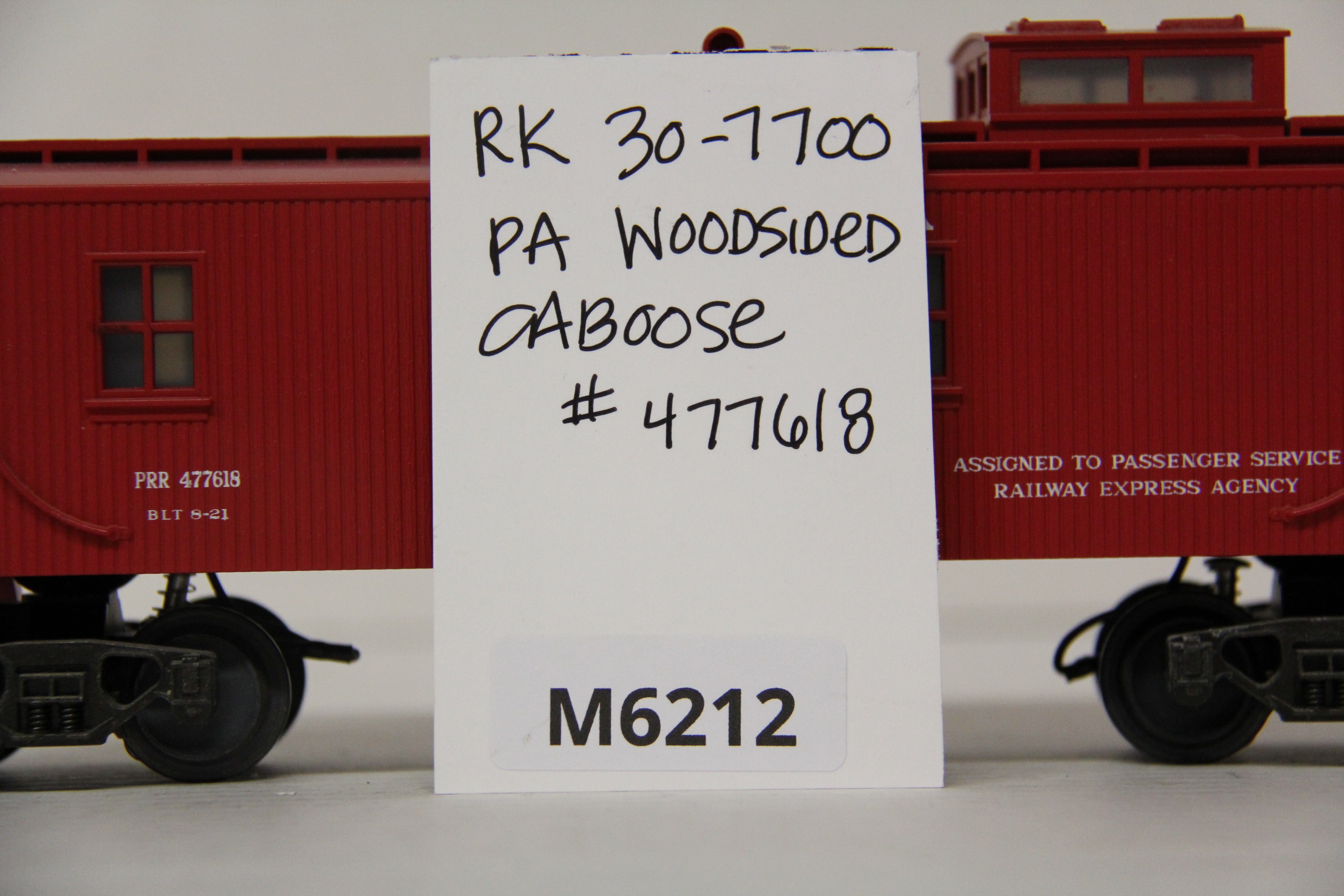 Rail King 30-7700 Pennsylvania Woodsided Caboose #477618-Second hand-M6212