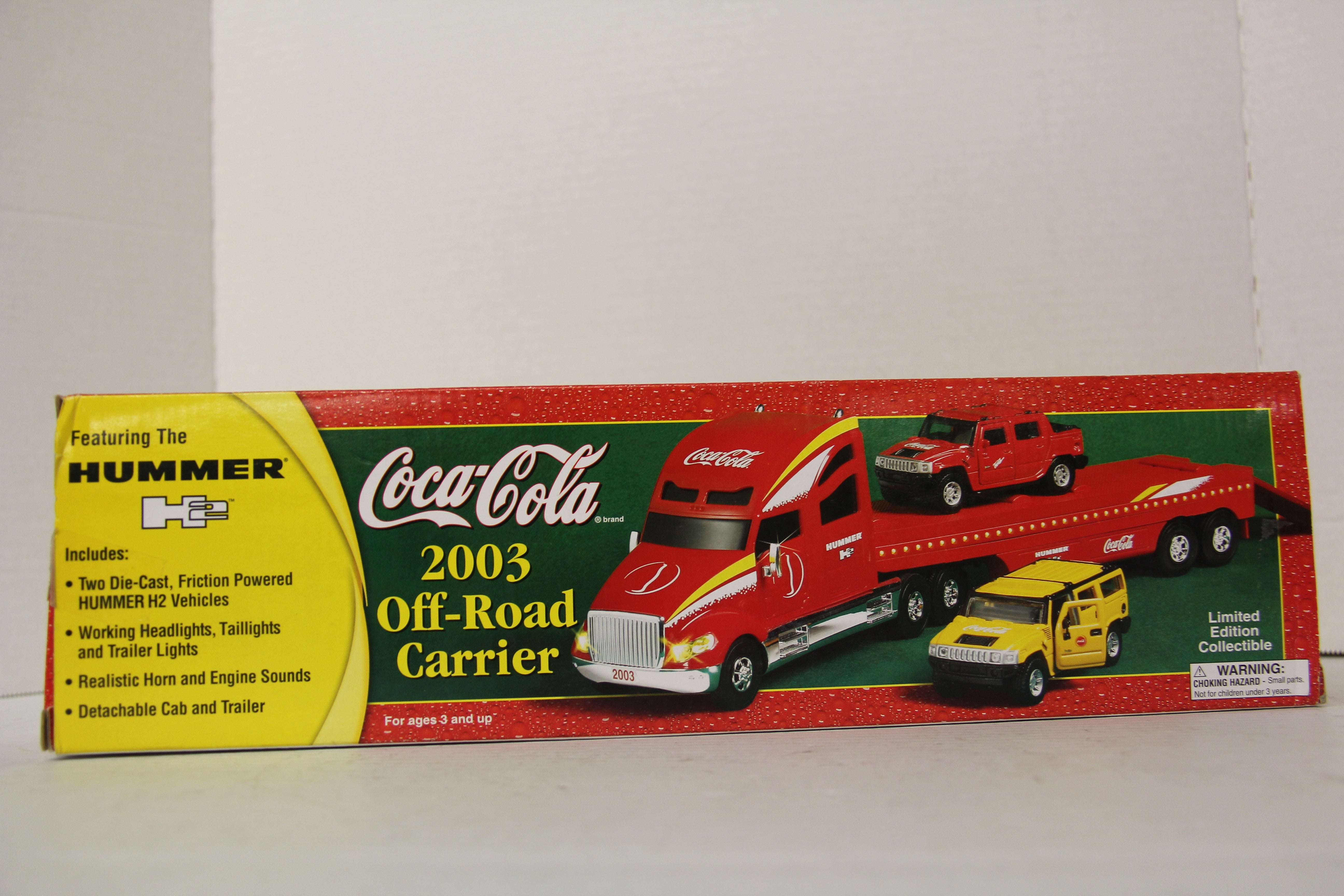GM 2003 Coke Off Road Carrier with Hummers Limited Edition-Second hand-M6223