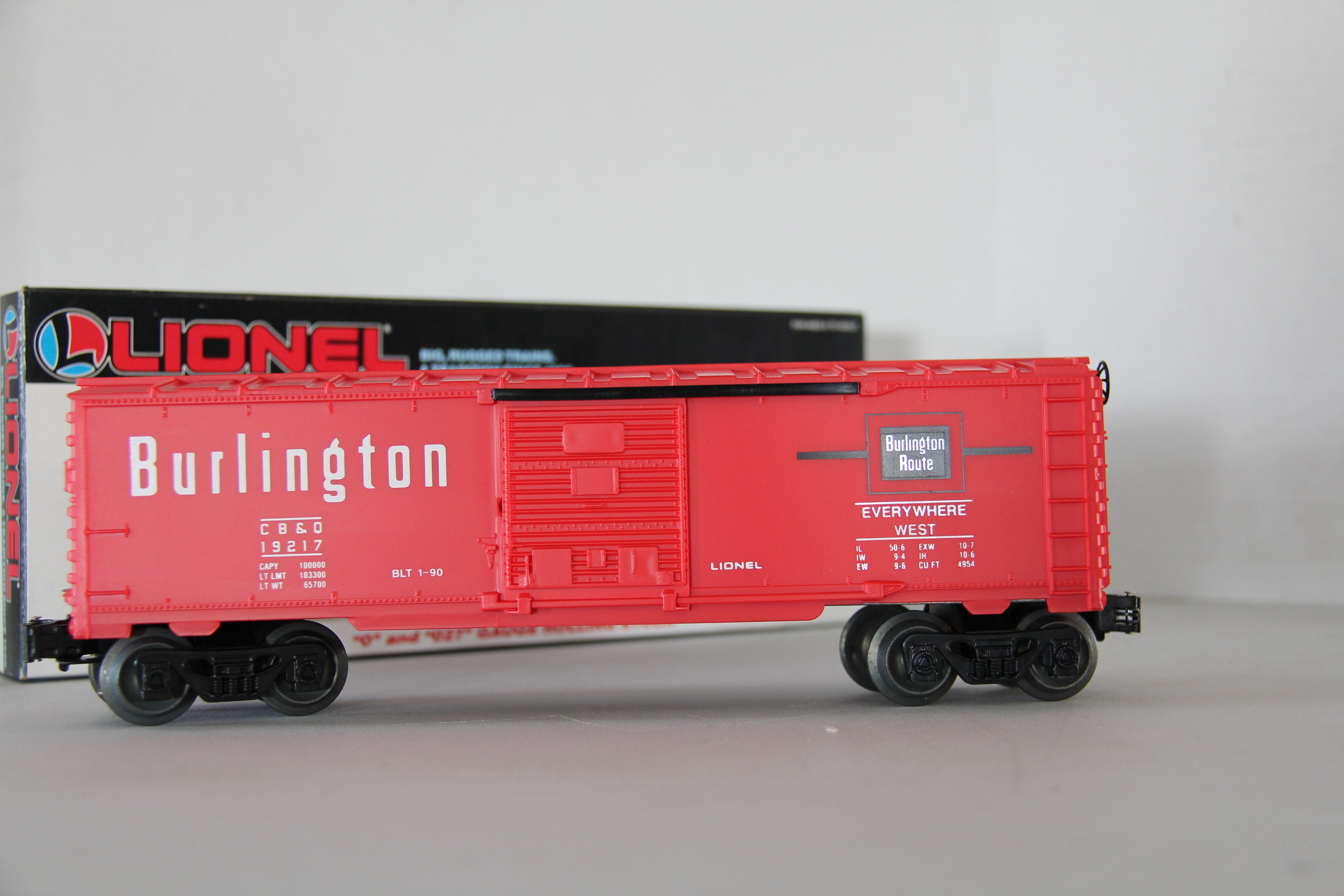 Lionel 6-19217 Burlington Boxcar-Second hand-M3627