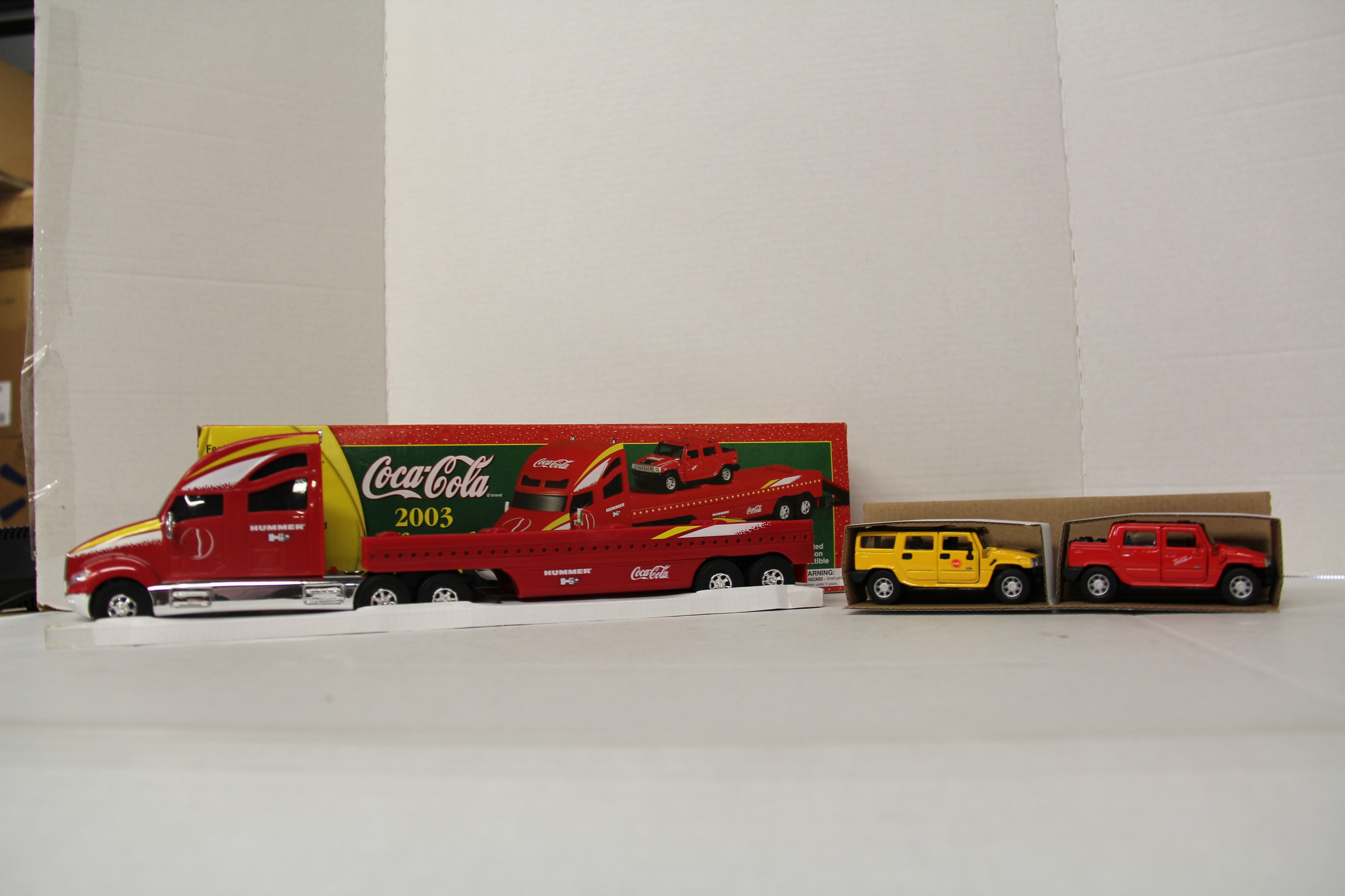 GM 2003 Coke Off Road Carrier with Hummers Limited Edition-Second hand-M6223