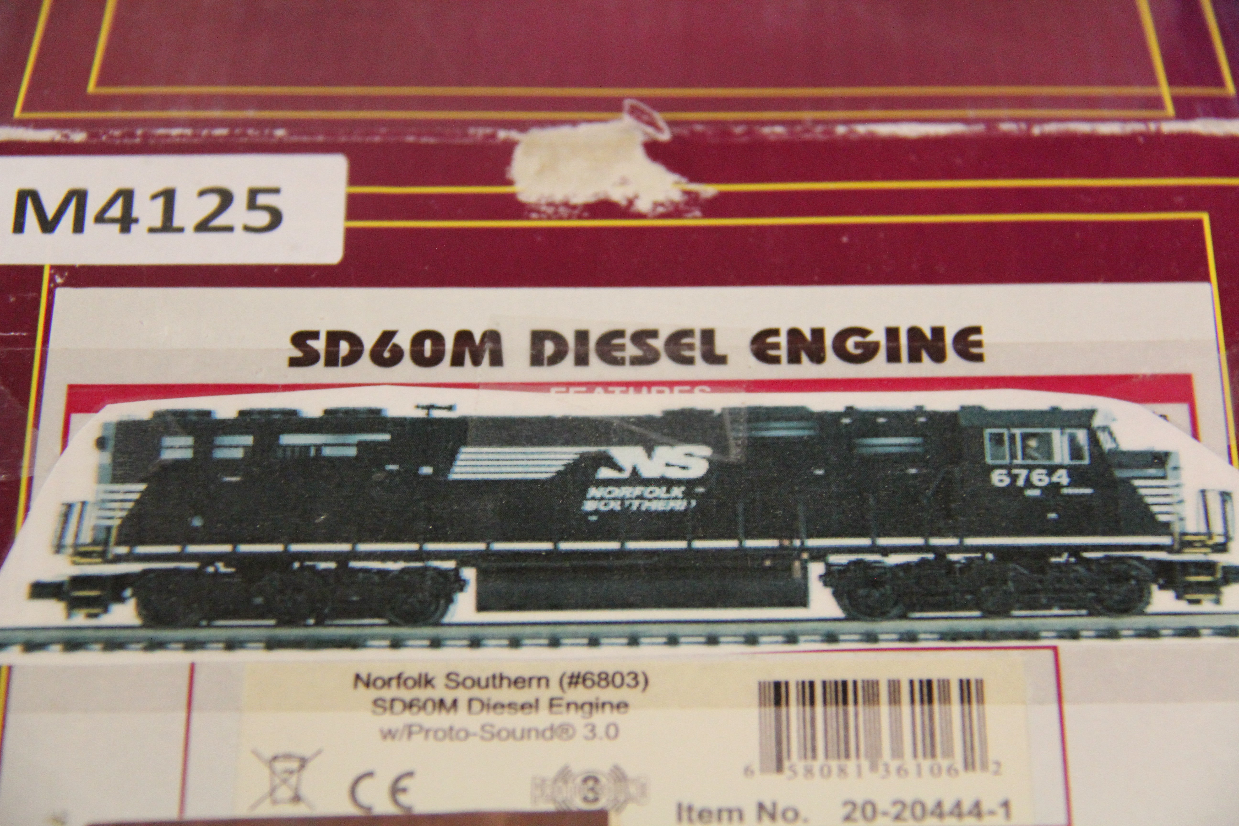 MTH 20-20444-1 Norfolk Southern #6803 SD60M Diesel Engine-Second hand-M4125