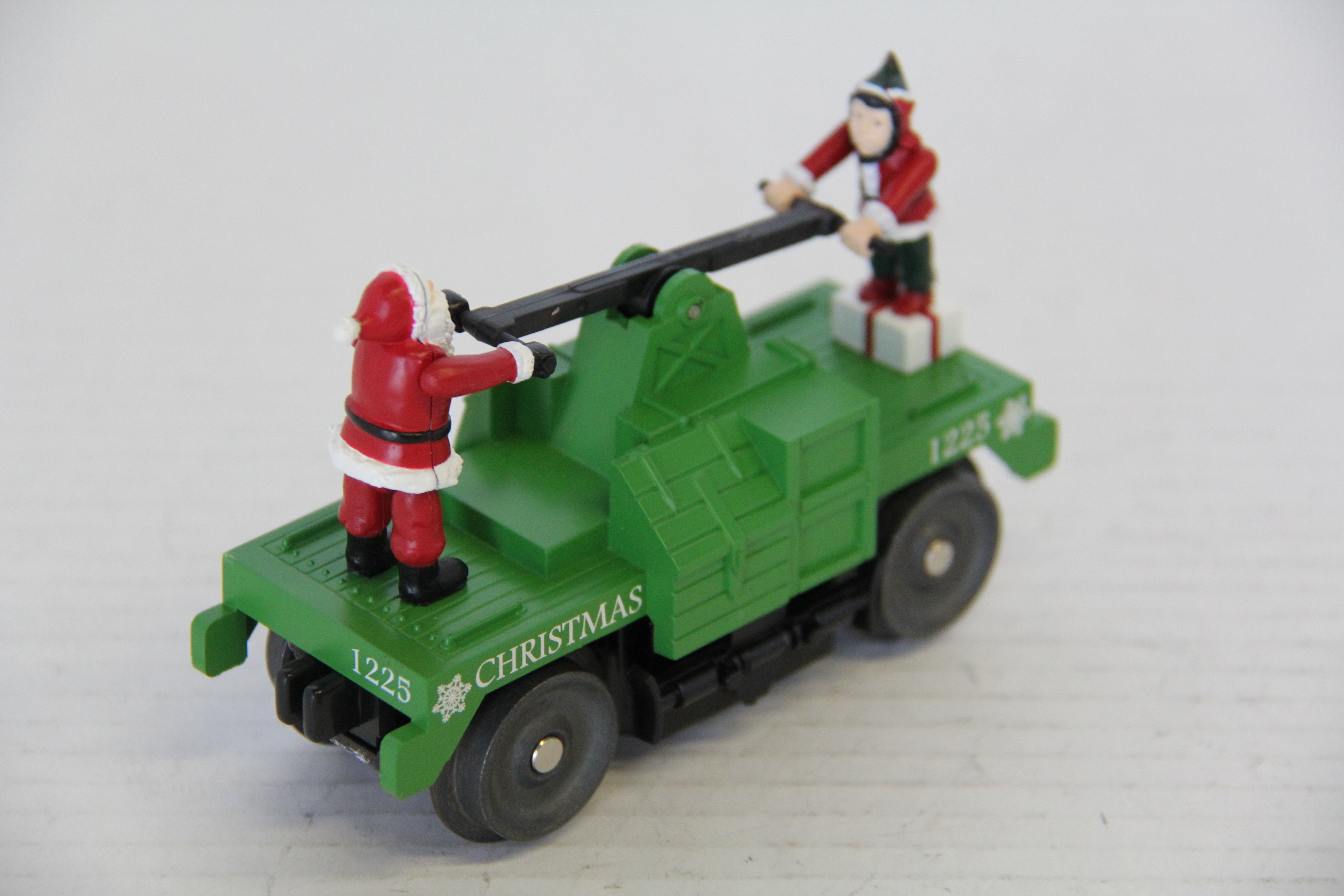 Rail King 30-5183 Christmas Operating Handcar-Second hand-M7486
