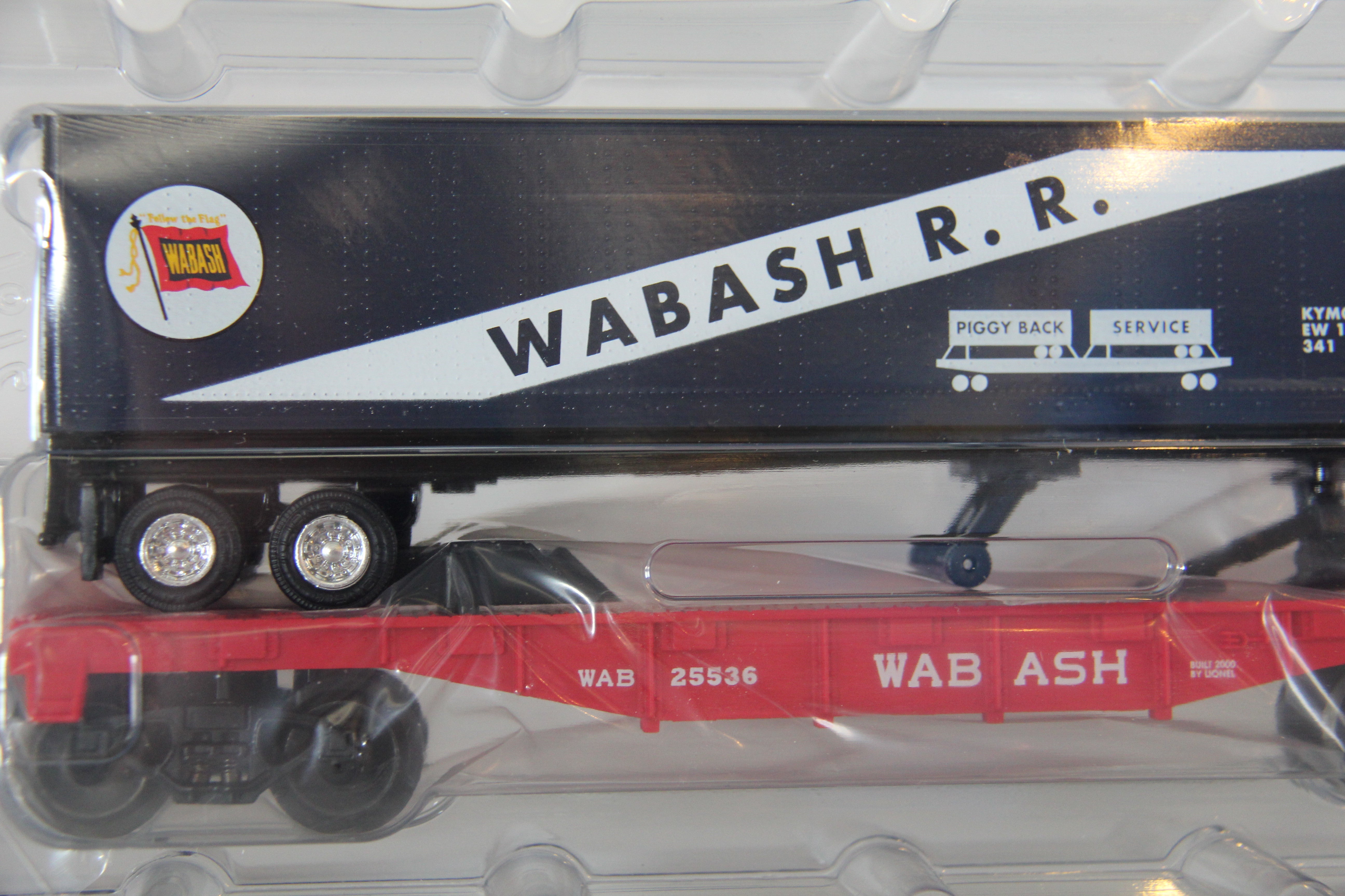 Lionel 6-36065 Wabash Flat Car with Trailer-Second hand-M3646