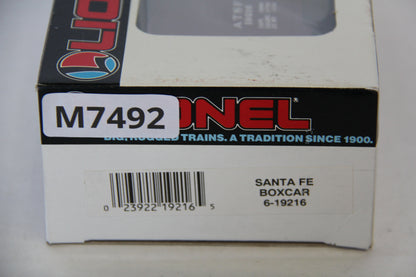 Lionel 6-19216 Santa Fe Boxcar-Second hand-M7492