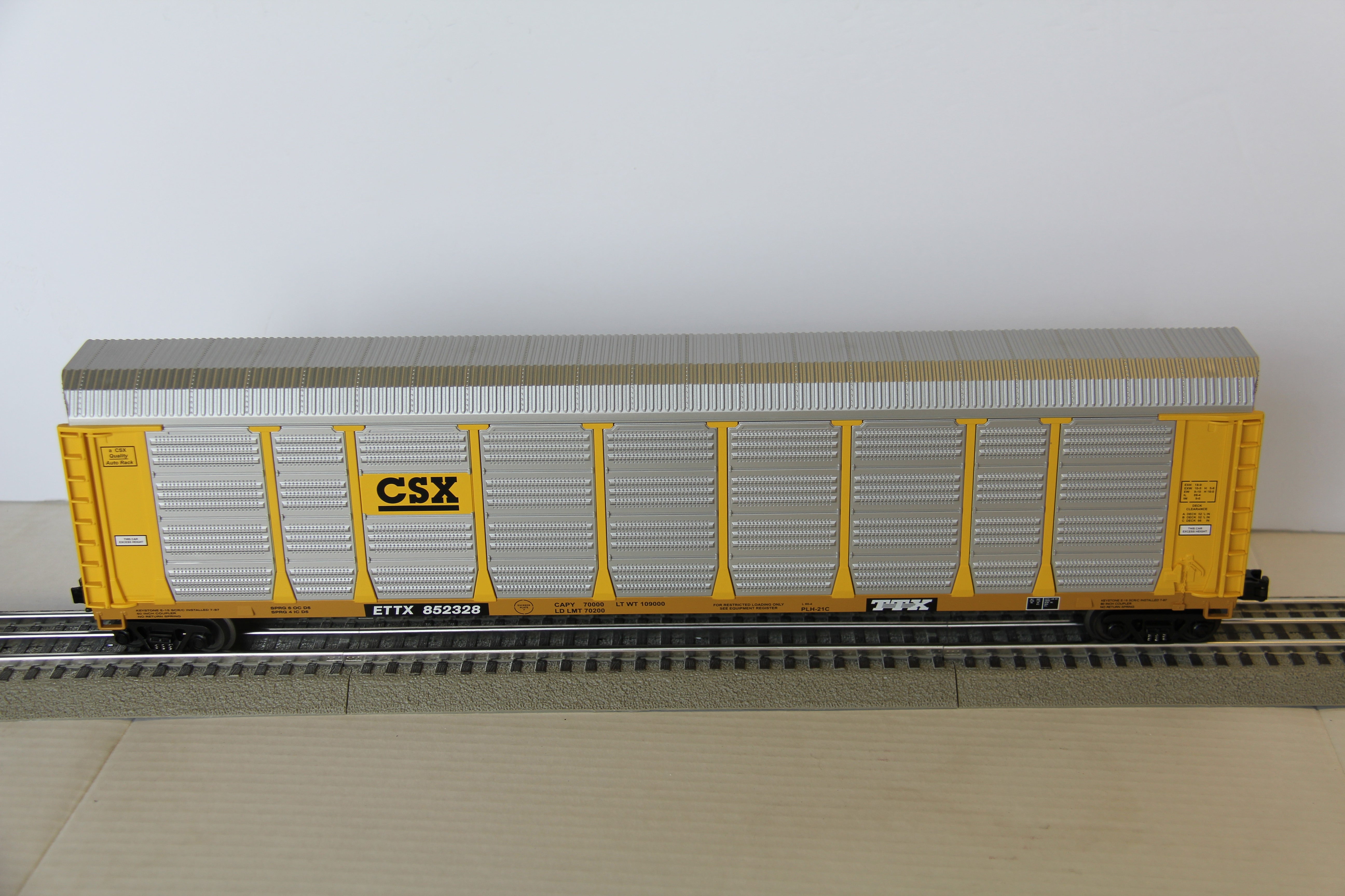 MTH 20-98257 CSX Corrugated Auto Carrier-Second hand-M4120