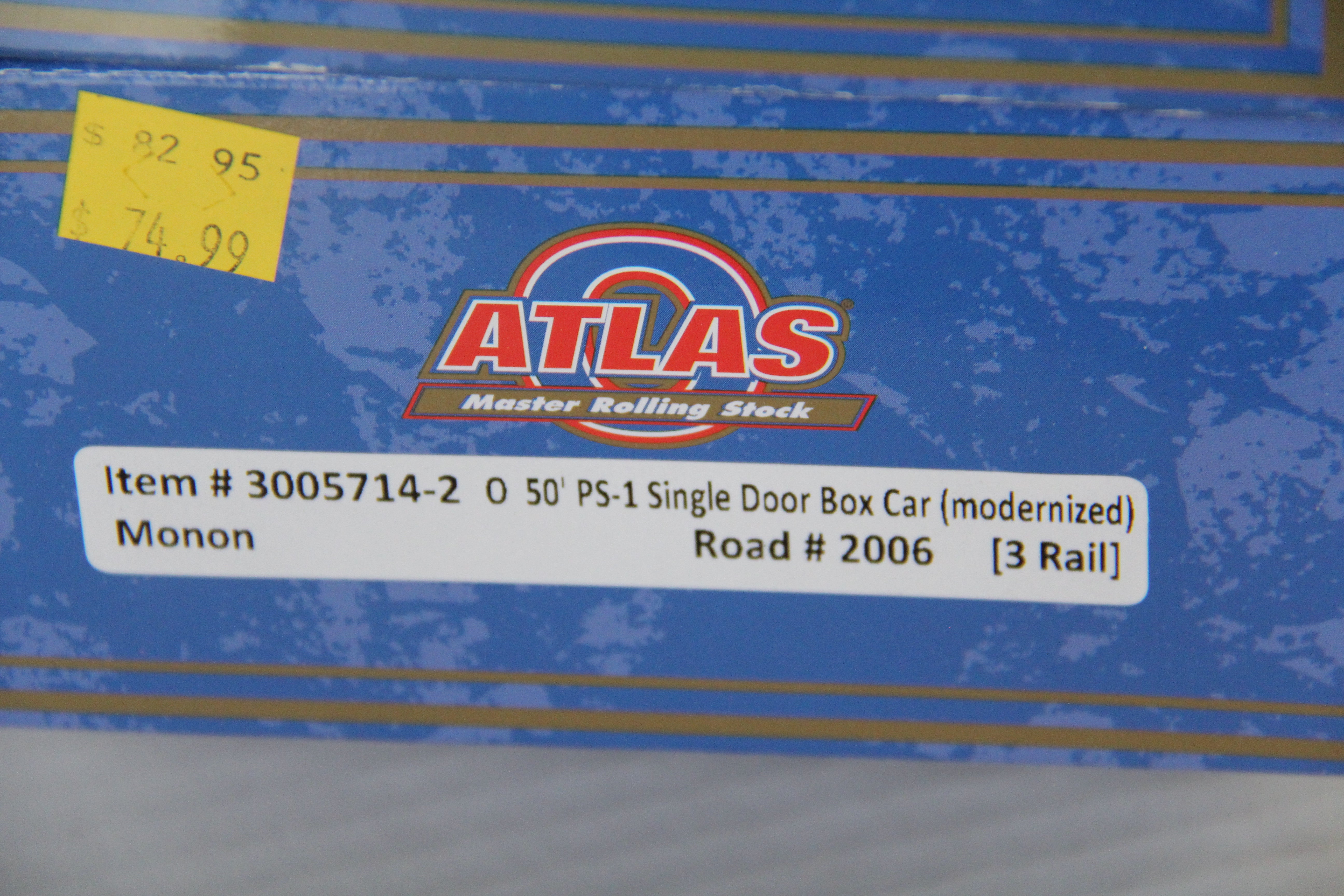 Atlas #3005714-1, -2 Monon 50' PS-1 Single Door Box Car-2 Car Set-Second hand-M4167