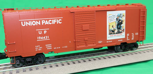 Lionel 2426090 - Freightsounds PS-1 Boxcar "Union Pacific" #194421 (WWII - Look Dad) - MrMuffin'sTrains