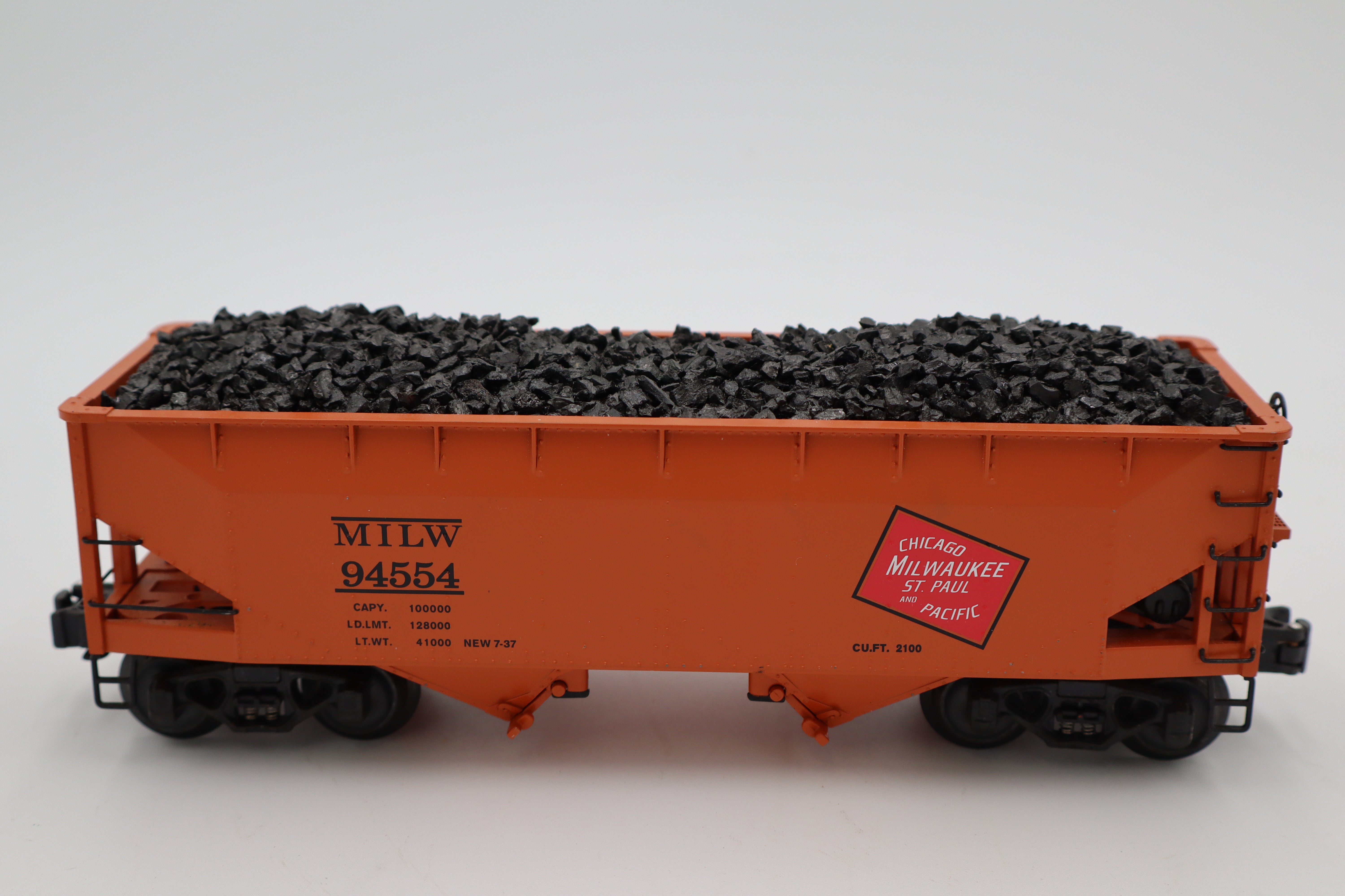 K Line K6251-1372 Milwaukee Die Cast Smooth Sided 2 Bay Hopper-Second hand-M20317