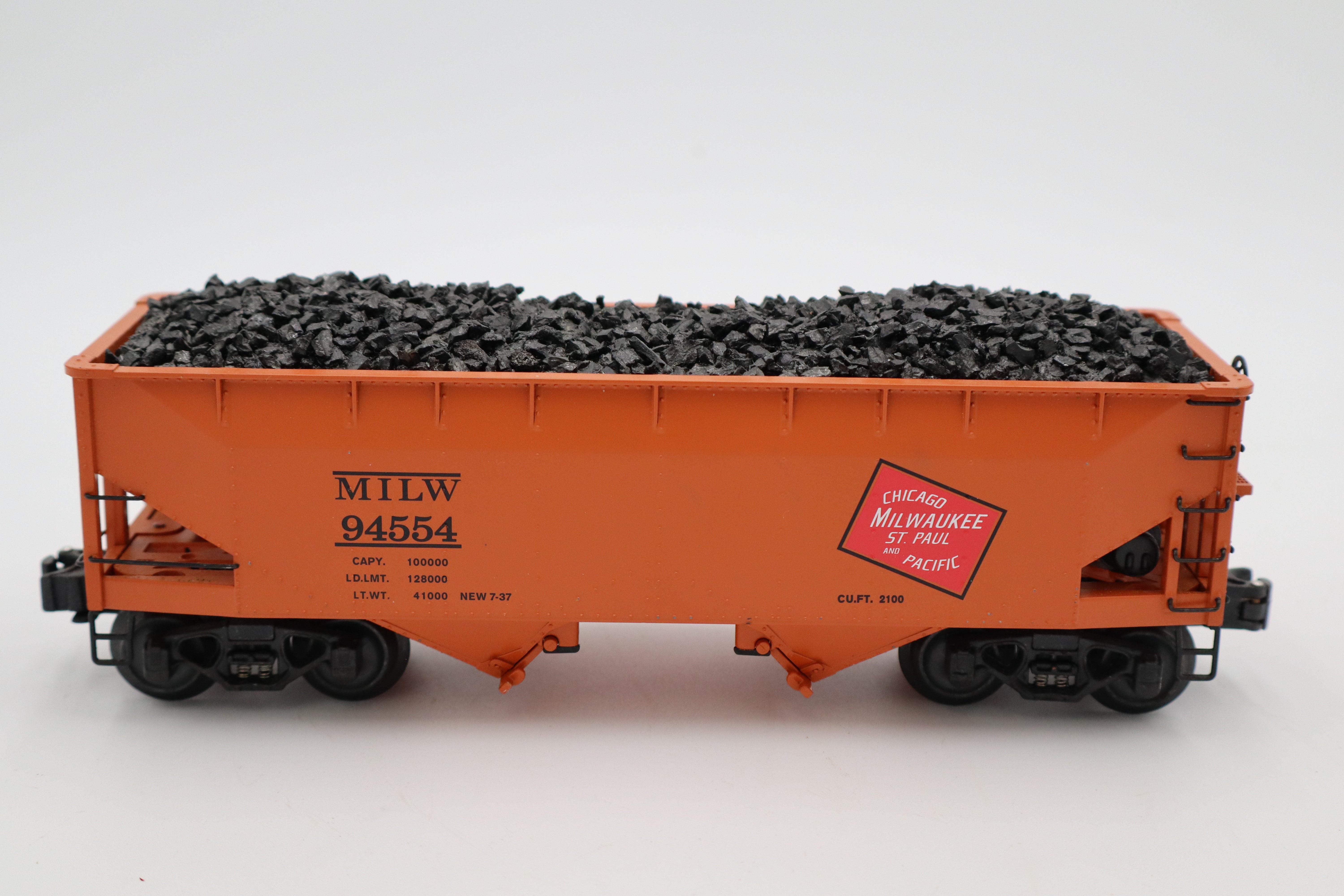 K Line K6251-1372 Milwaukee Die Cast Smooth Sided 2 Bay Hopper-Second hand-M20317