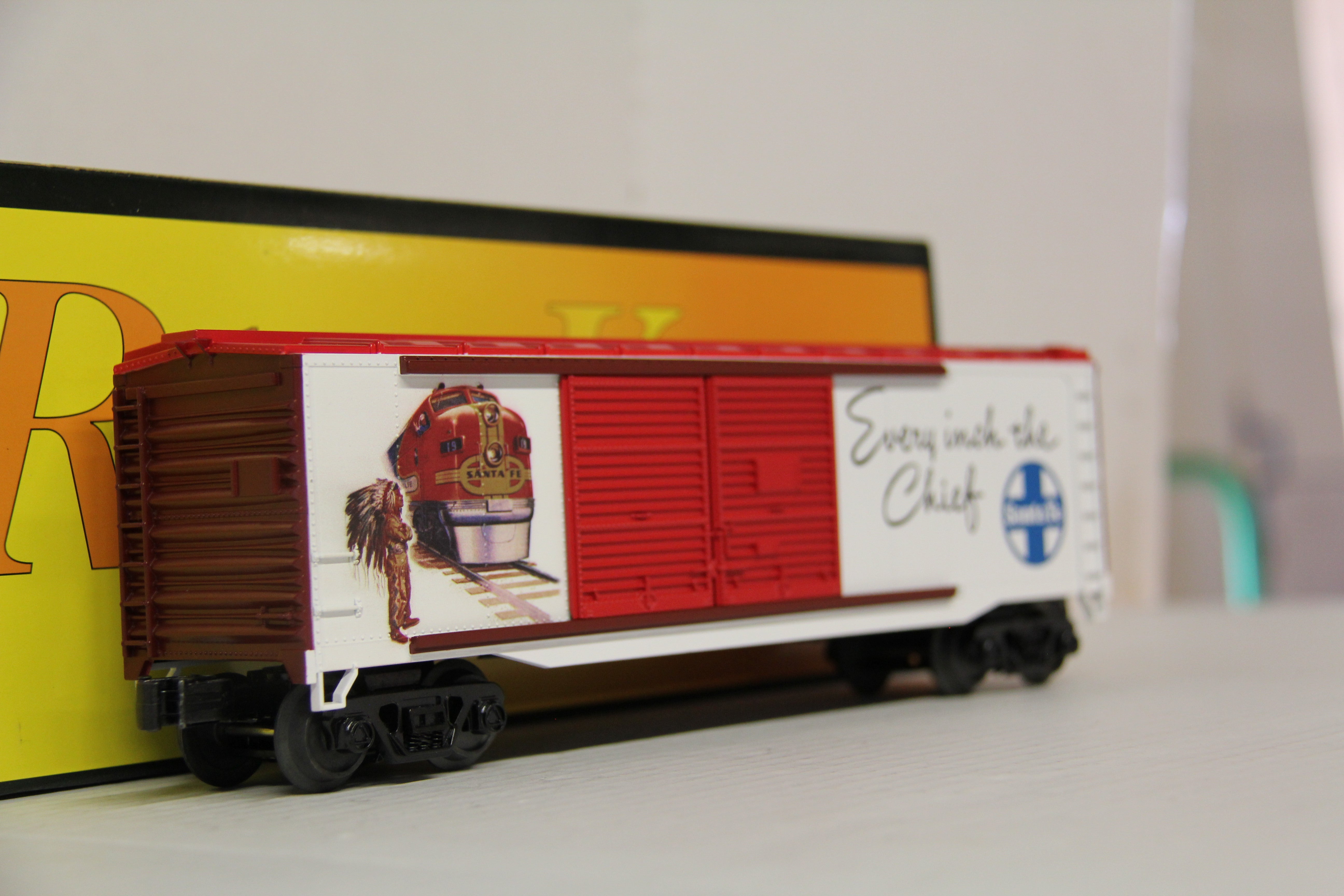 Rail King 30-74947 Santa Fe 40' Double Door Box Car-Second hand-M6253