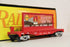 Rail King 30-76108 Santa Fe Flat Car w/ Bilboard-Second hand-M6254