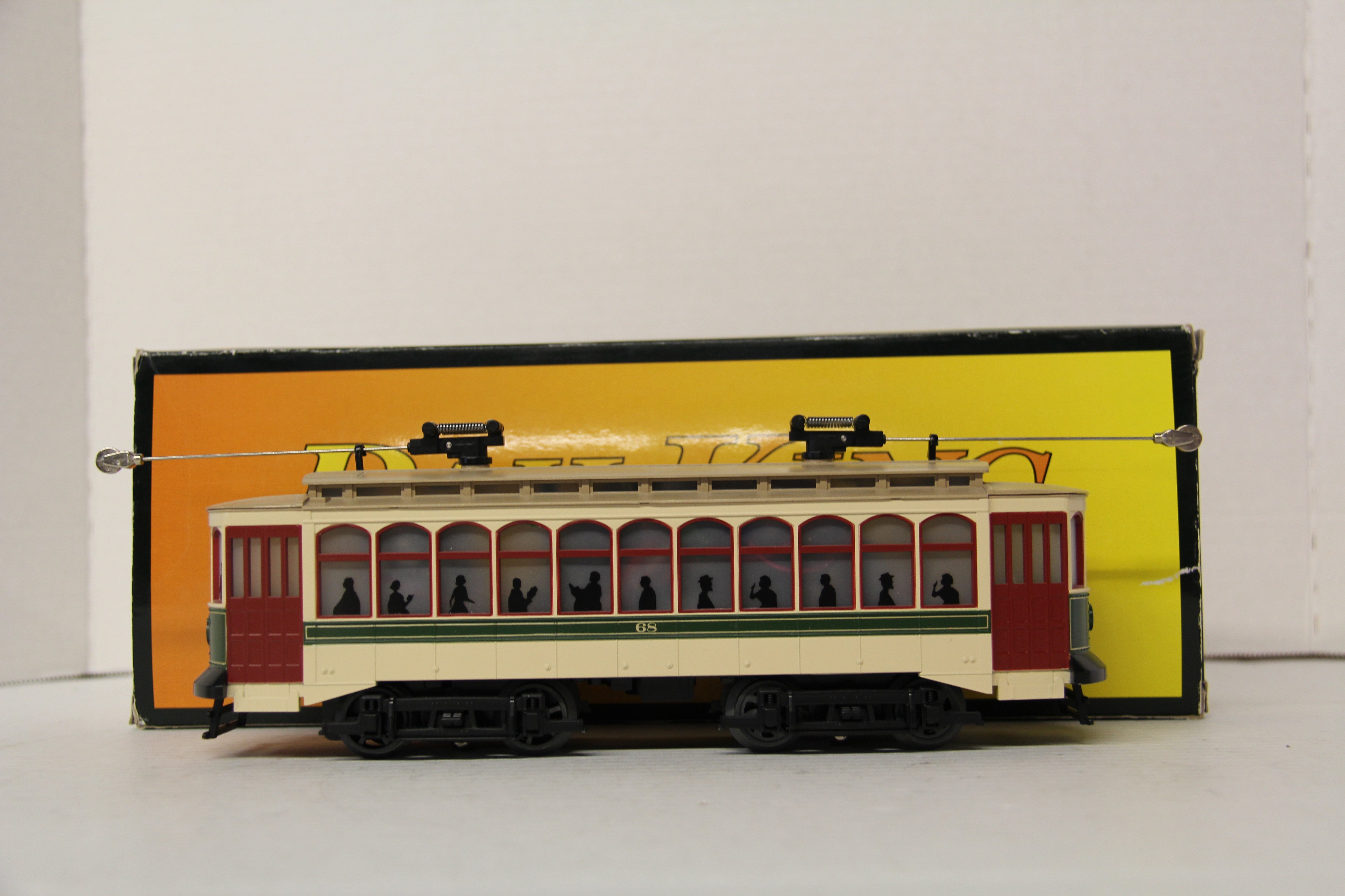 Rail King 30-5172-1 Reading Brill Semi-Convertible Trolly-Second hand-M6256