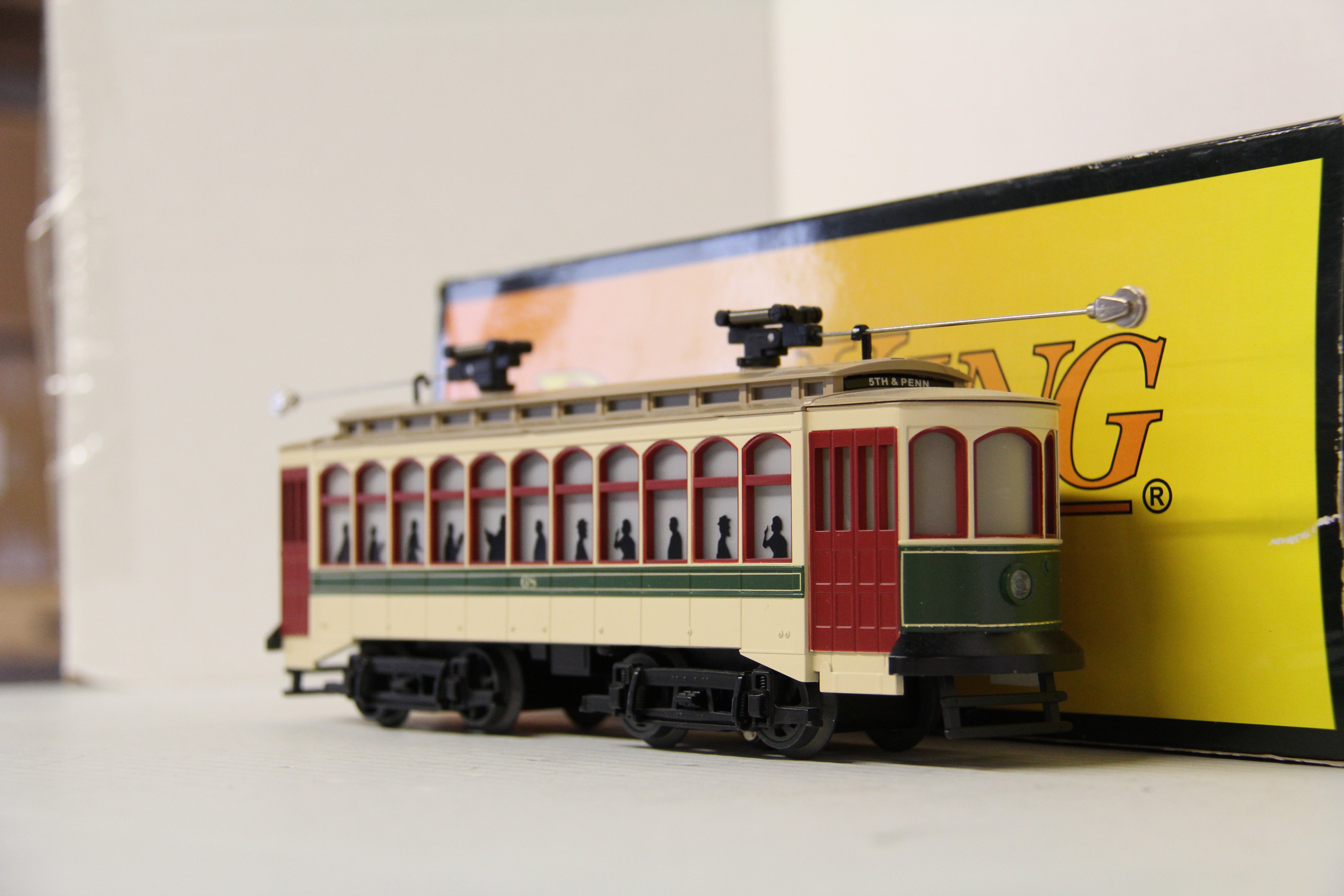 Rail King 30-5172-1 Reading Brill Semi-Convertible Trolly-Second hand-M6256