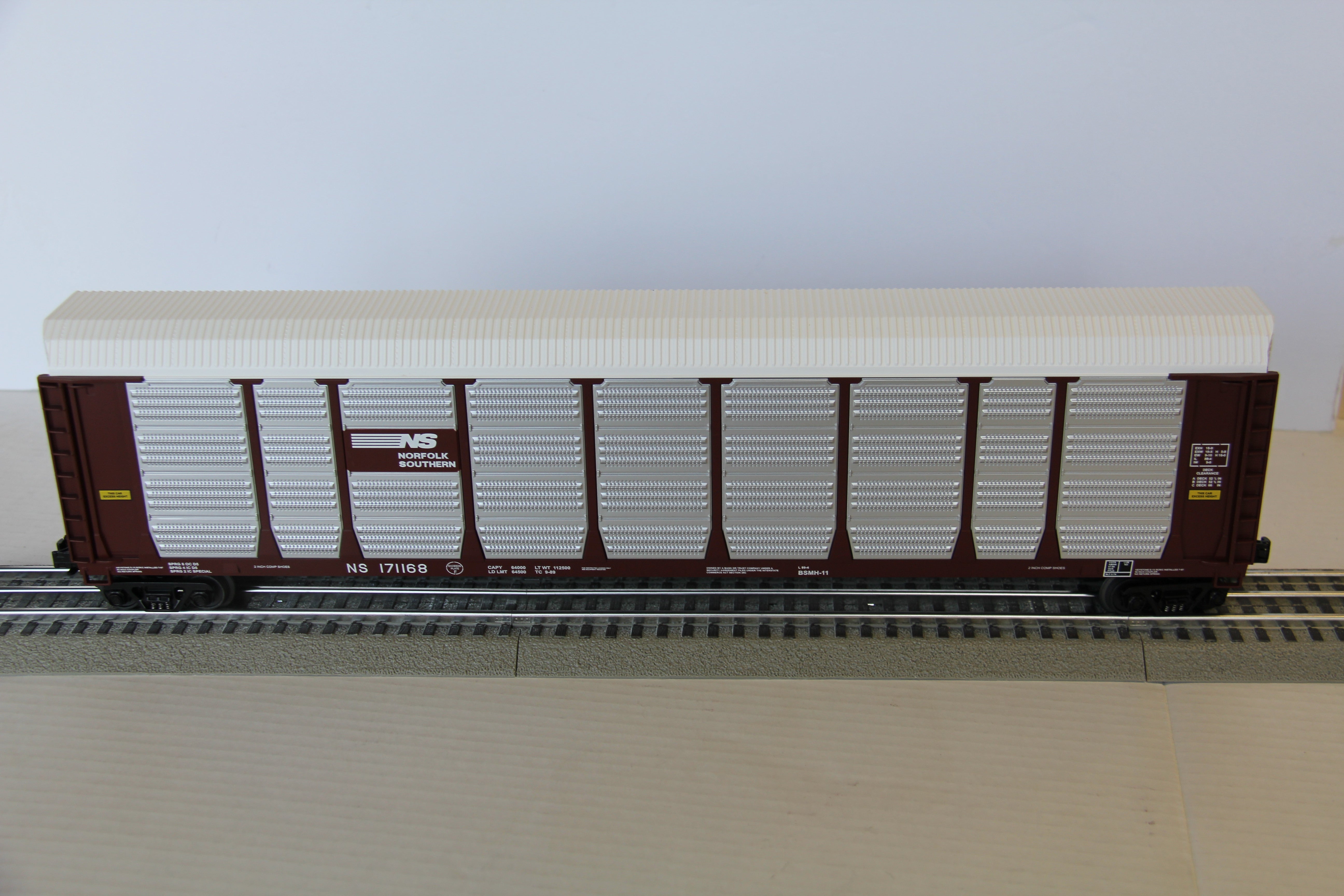 MTH 20-98313 Norfolk Southern Corrugated Auto Carrier-Second hand-M4160