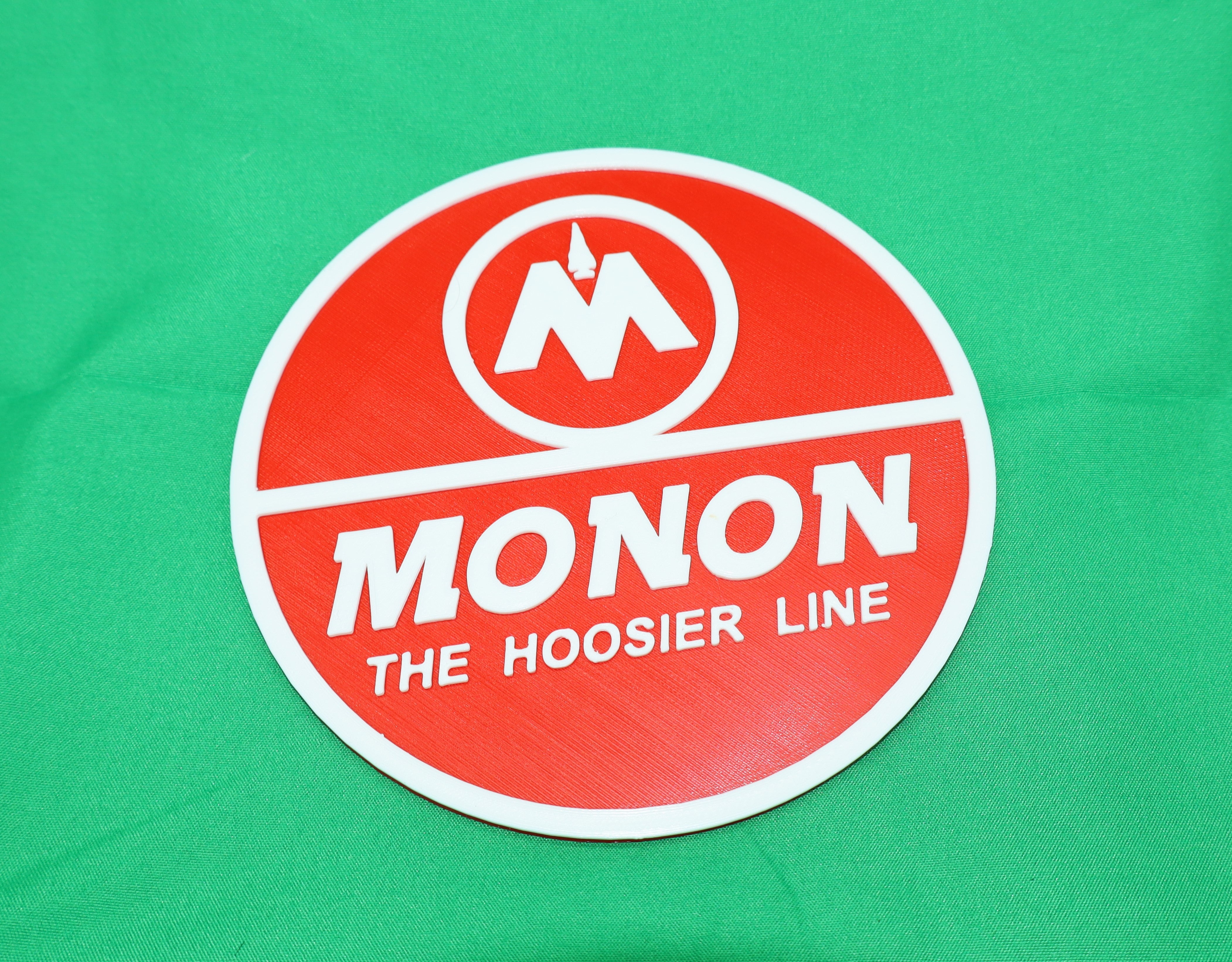 Trackside 3D #1 - 3D Printed Railroad Signs "Monon" (The Hoosier Line)