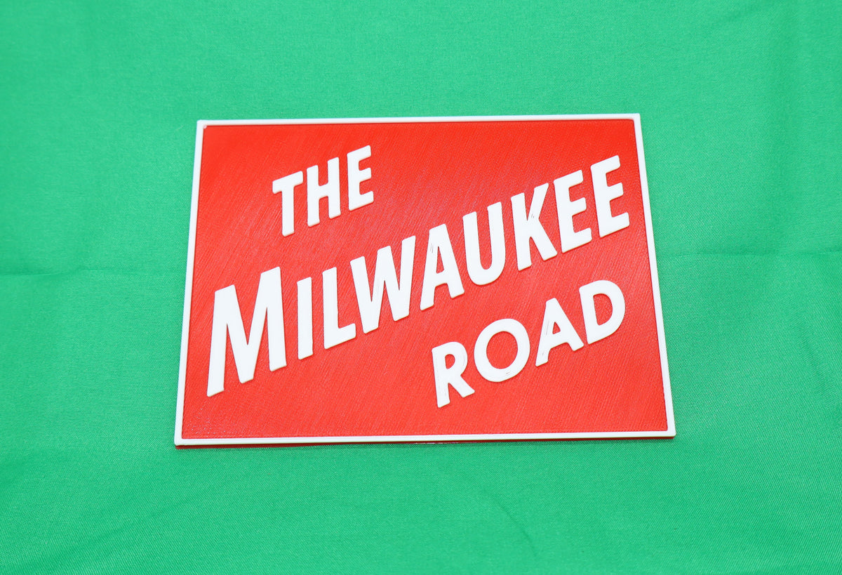 Trackside 3D #35 - 3D Printed Railroad Signs "The Milwaukee Road" - MrMuffin'sTrains
