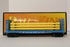Rail King 30-76714 G.E. Oil and Gas Bulkhead Flat Car w/ Pipe Load-Second hand-M6259