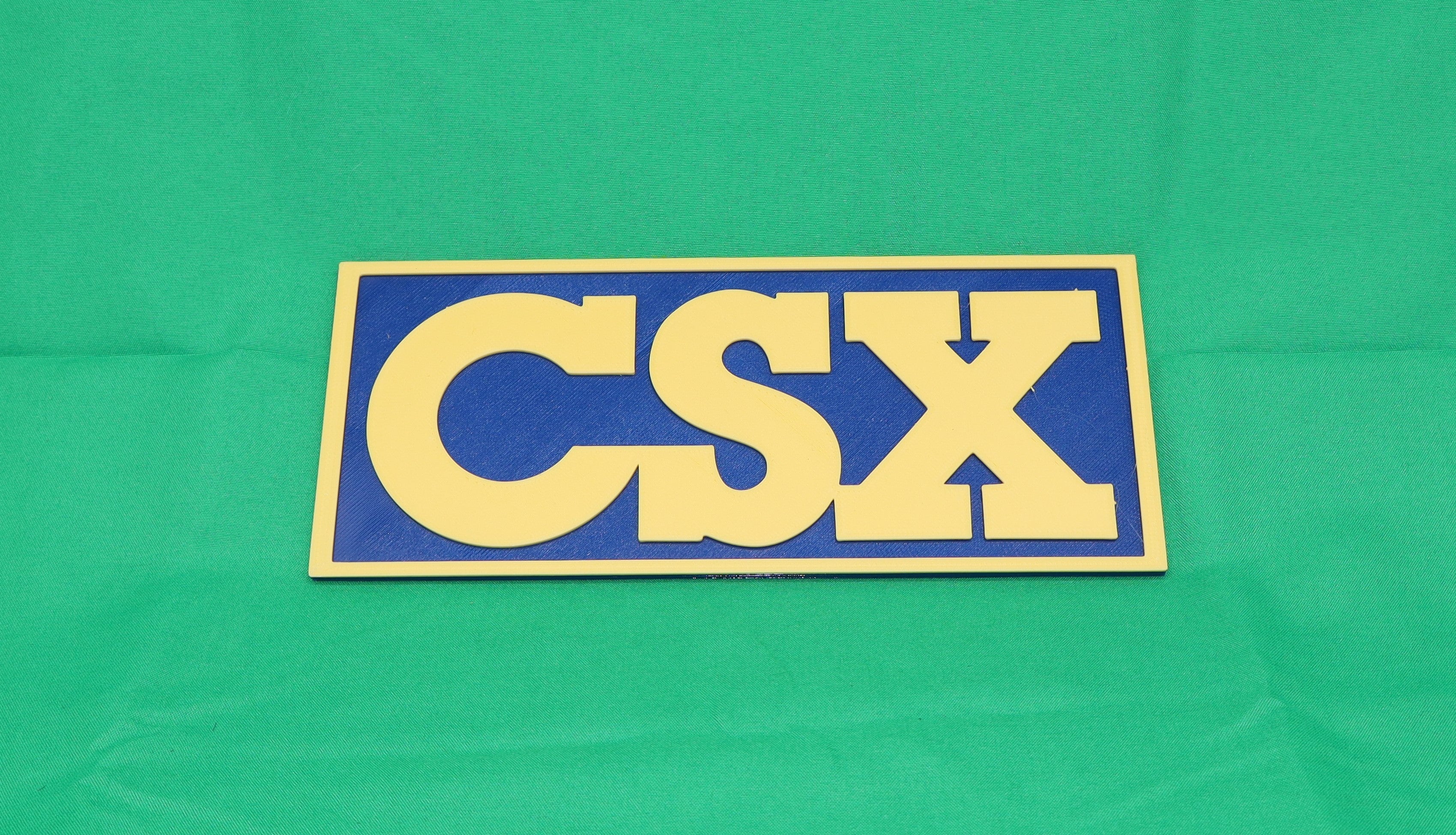 Trackside 3D #34 - 3D Printed Railroad Signs "CSX"