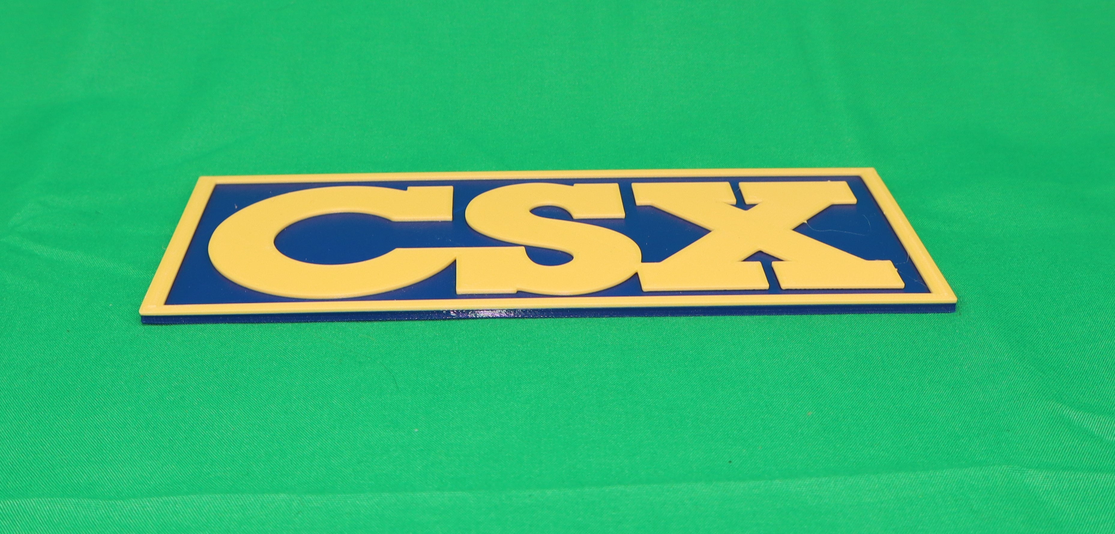 Trackside 3D #34 - 3D Printed Railroad Signs "CSX"