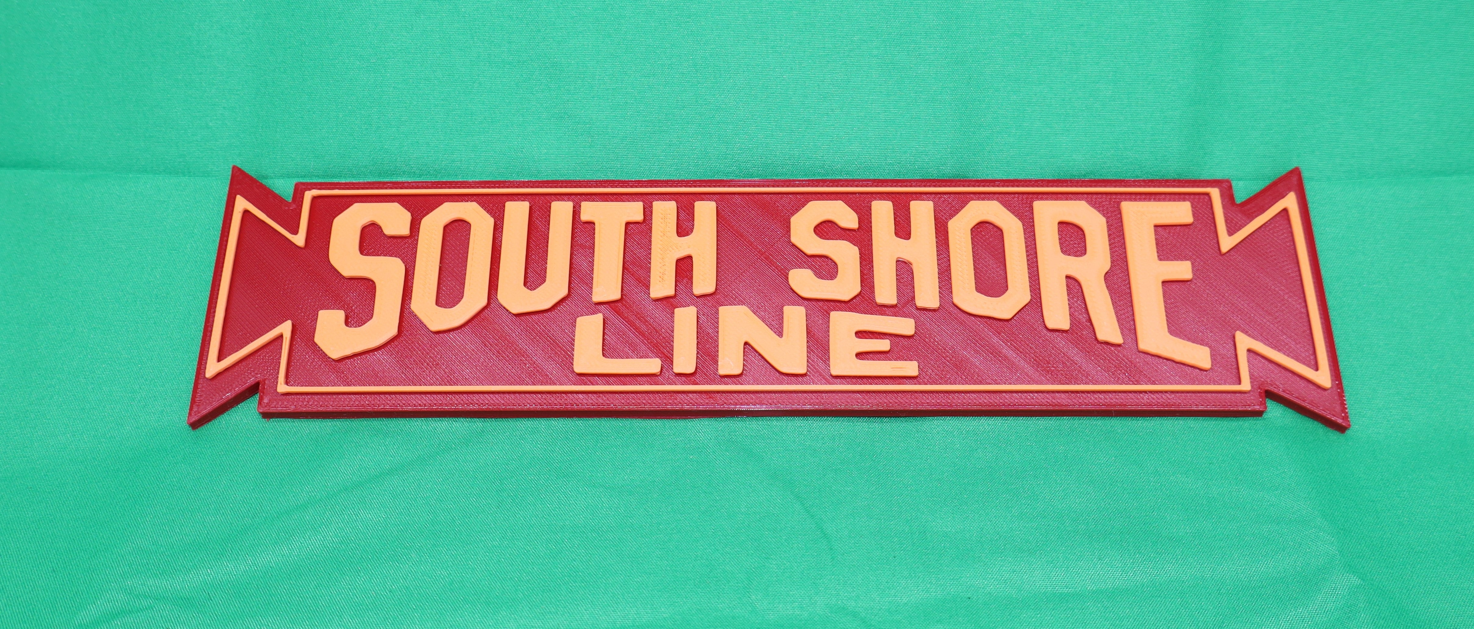 Trackside 3D #04 - 3D Printed Railroad Signs "South Shore Line"