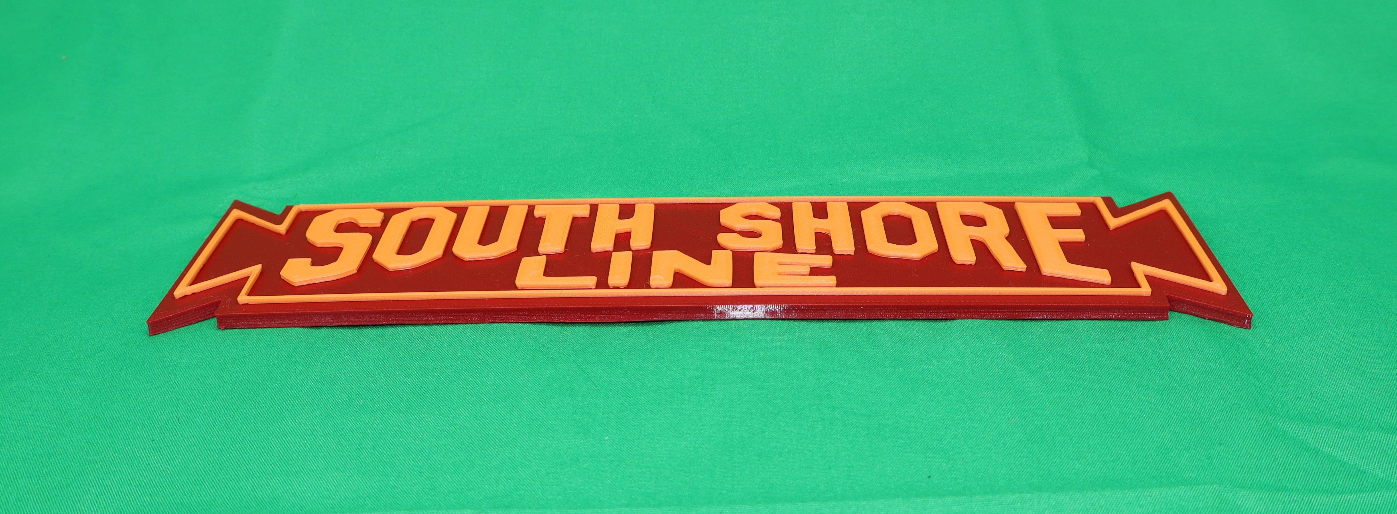 Trackside 3D #04 - 3D Printed Railroad Signs "South Shore Line"