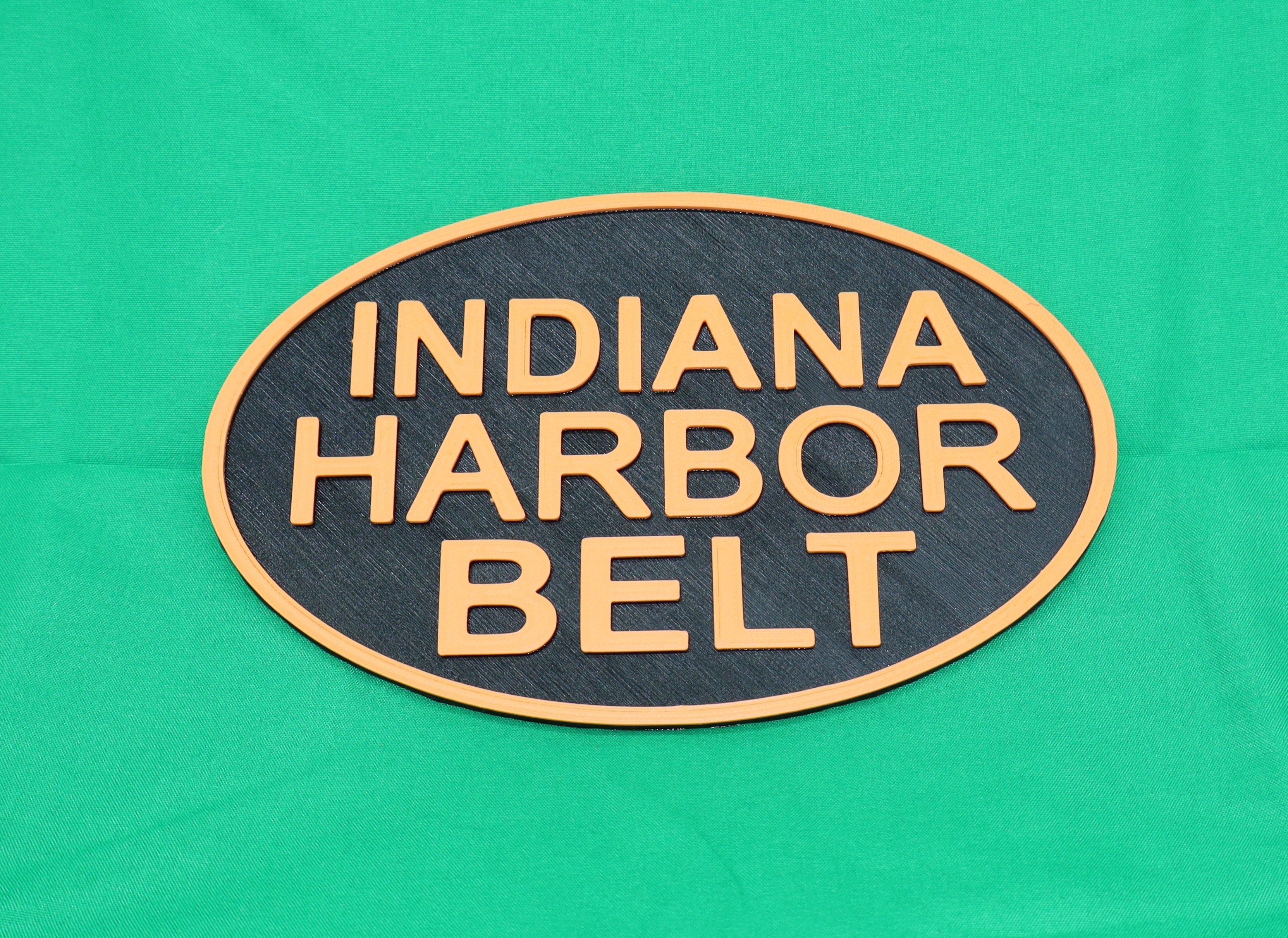 Trackside 3D #18 - 3D Printed Railroad Signs "Indiana Harbor Belt" (Connects with all Chicago Railroads)