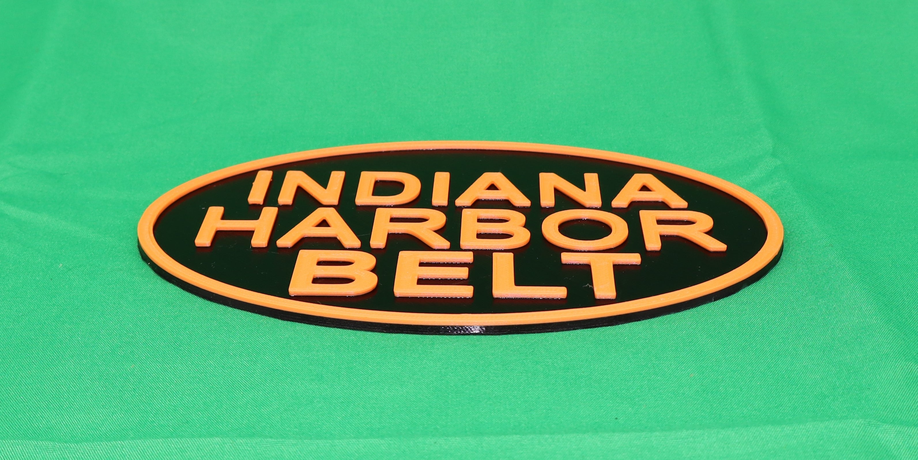 Trackside 3D #18 - 3D Printed Railroad Signs "Indiana Harbor Belt" (Connects with all Chicago Railroads)