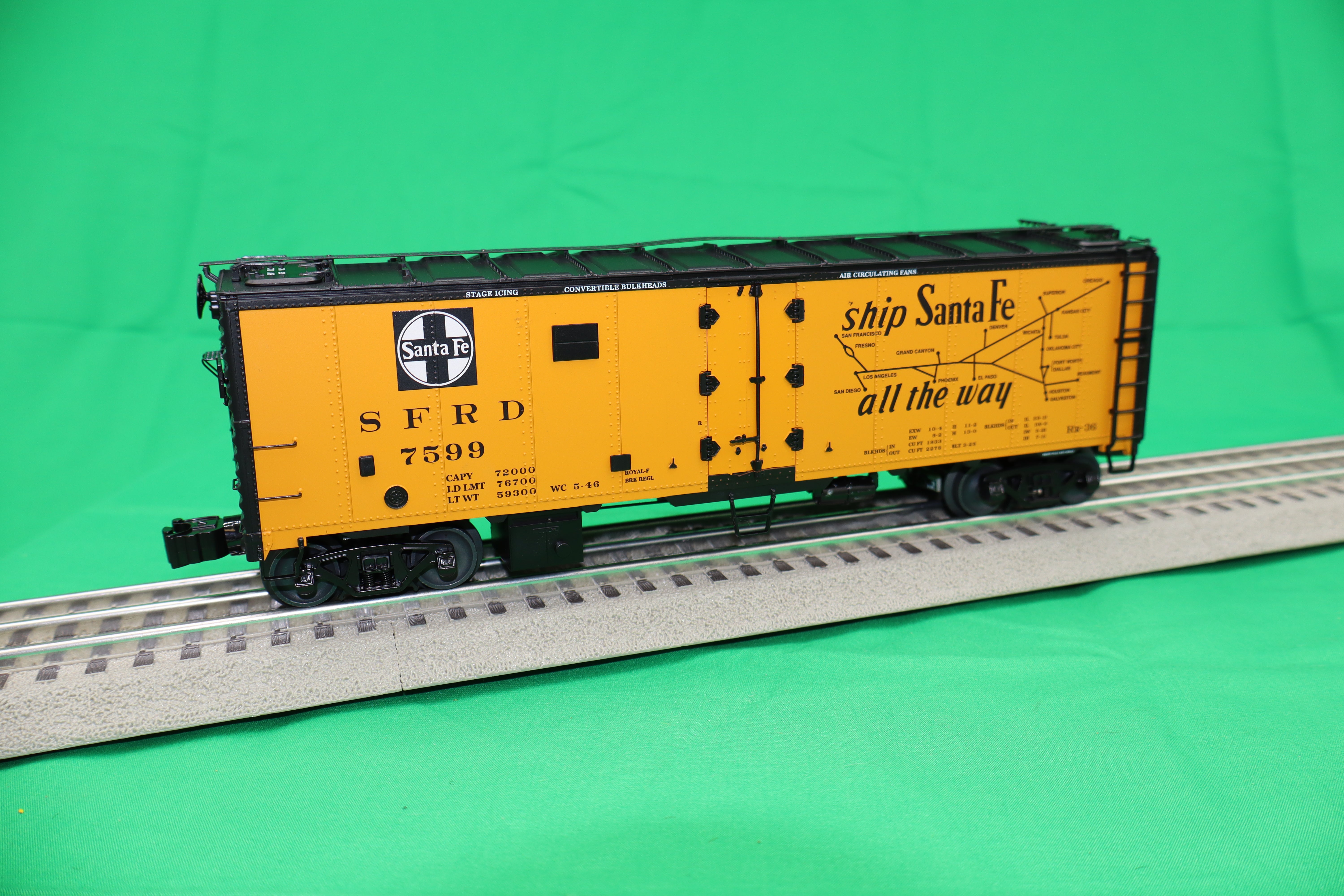 Lionel Modellino Trenino GP-9 Serie I – Santa Fe – Diecast Scala 1:120 – Dettagliato E Con Ruote Mobili