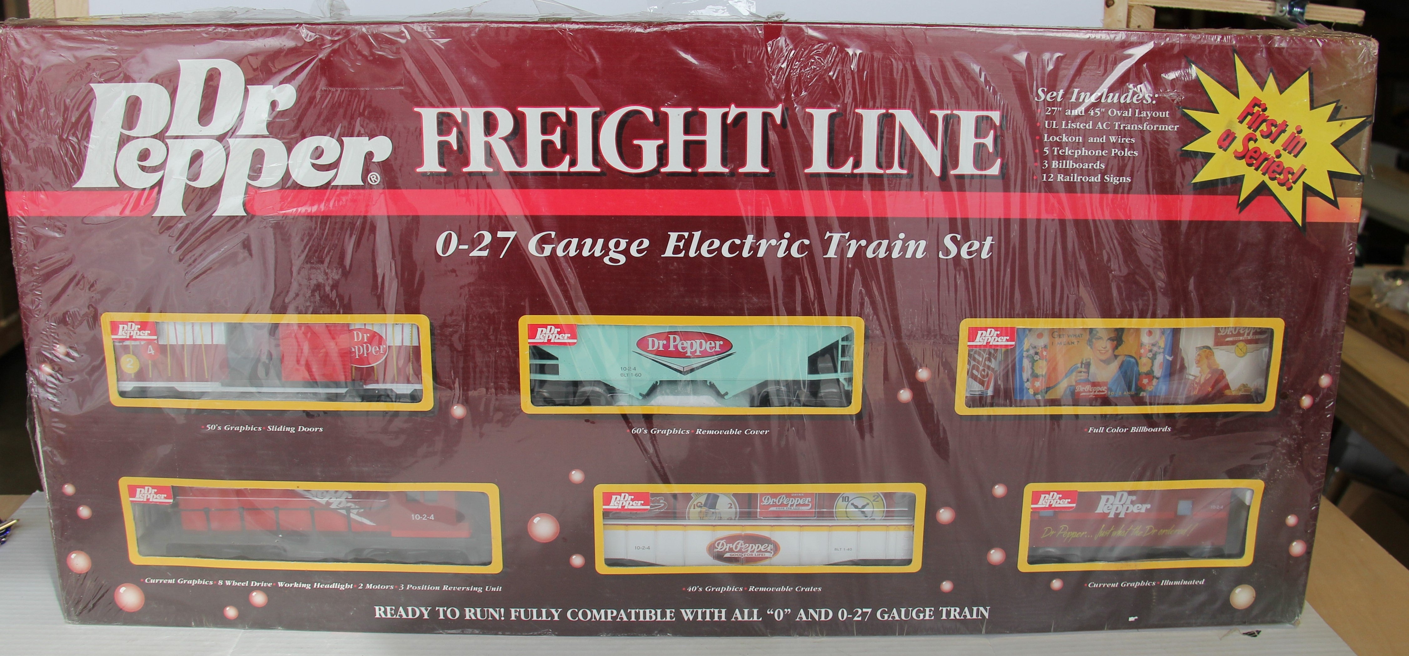 Dr Pepper #7600 Freight Line Ready to Run Set-Second hand-M4188
