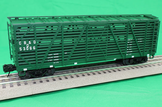 Atlas O 2002417 - Trainman - 40' Stock Car "Chicago, Burlington & Quincy"